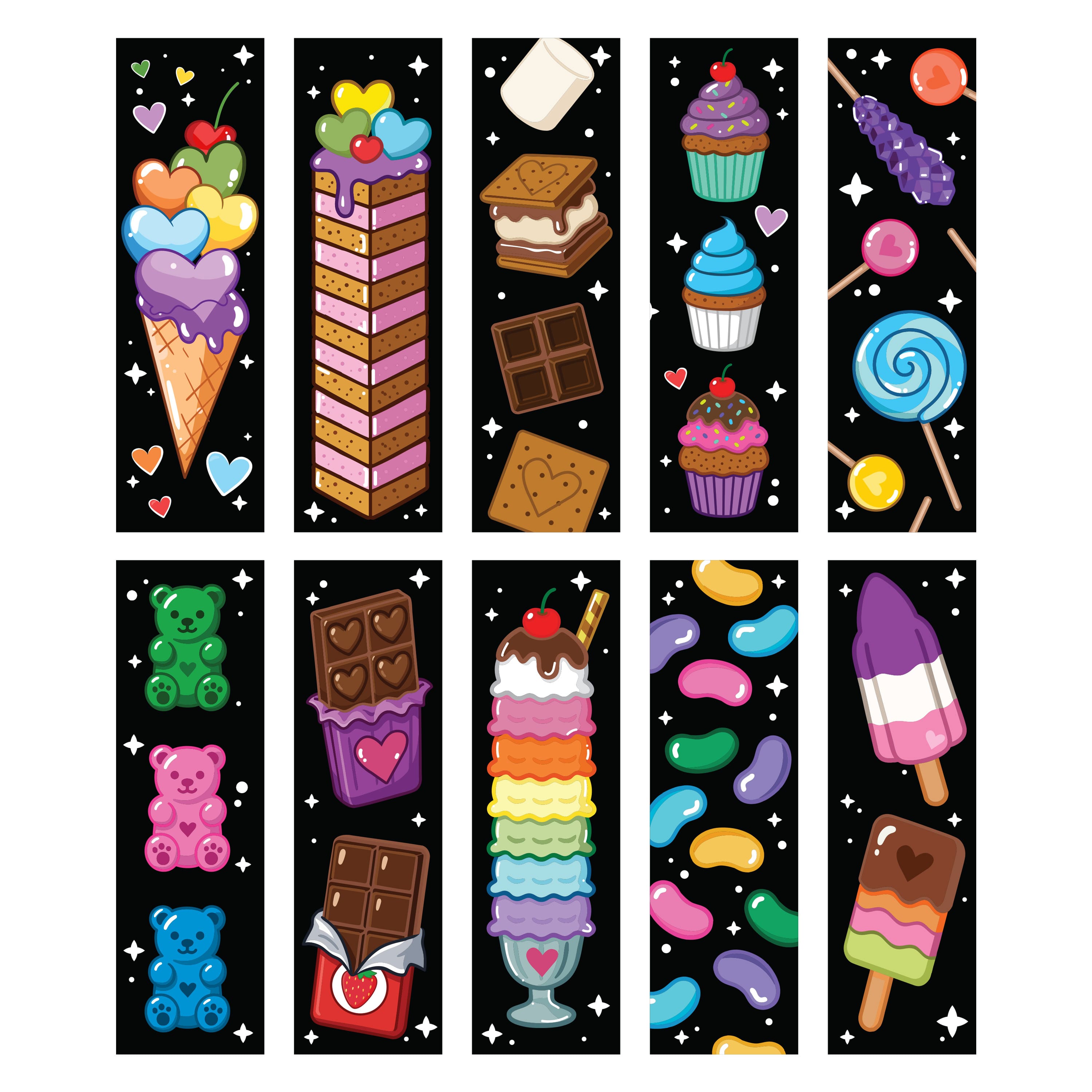 Little Yellow Bicycle® Ice Cream Cone Bookmark Scratch Art Kit