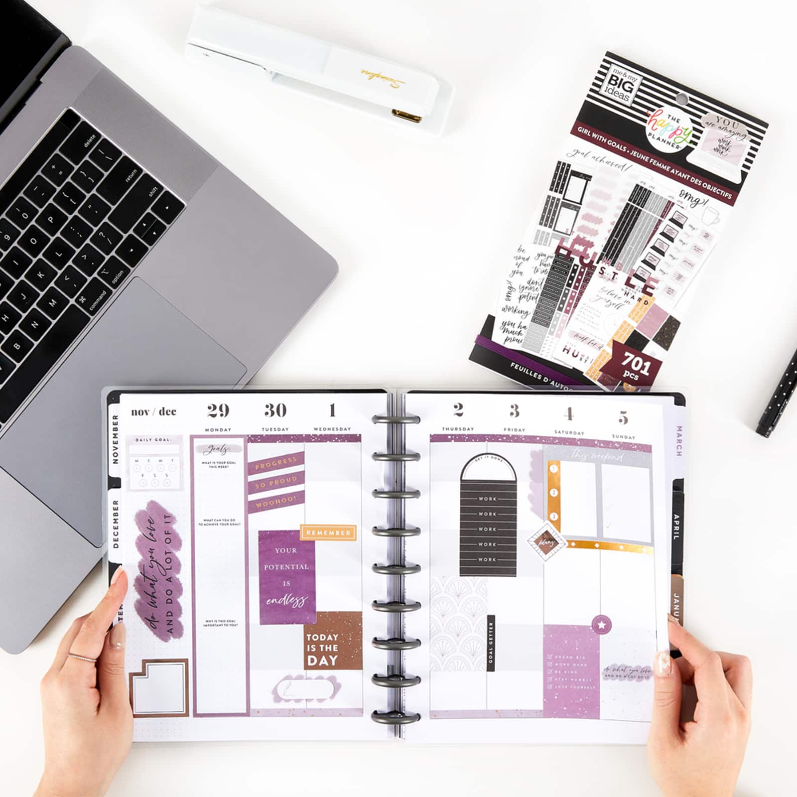 The Happy Planner® Girl with Goals Value Pack Stickers