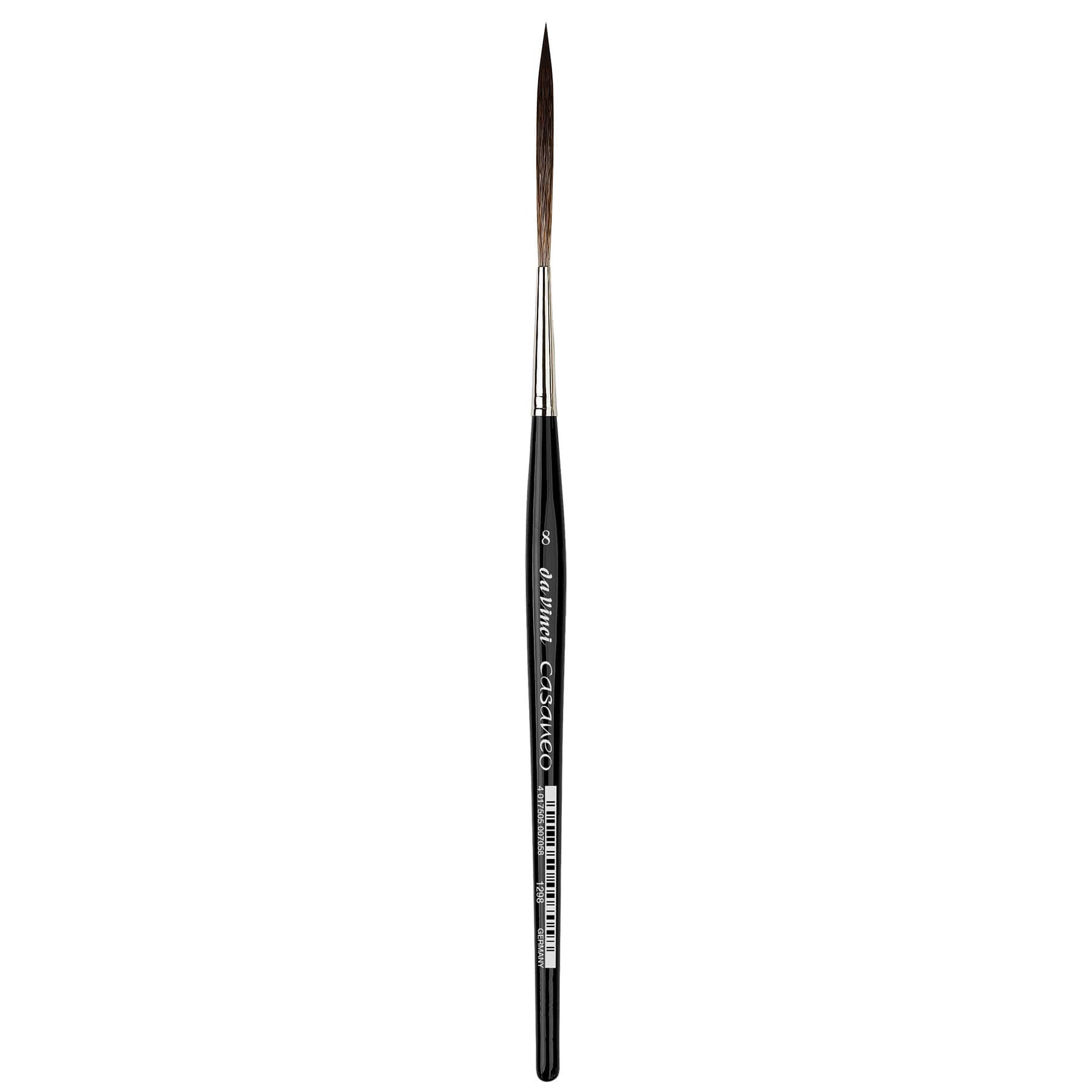 da Vinci CASANEO Series 1298 Size 8 Extra Soft Synthetic Liner Long Rigger Brush
