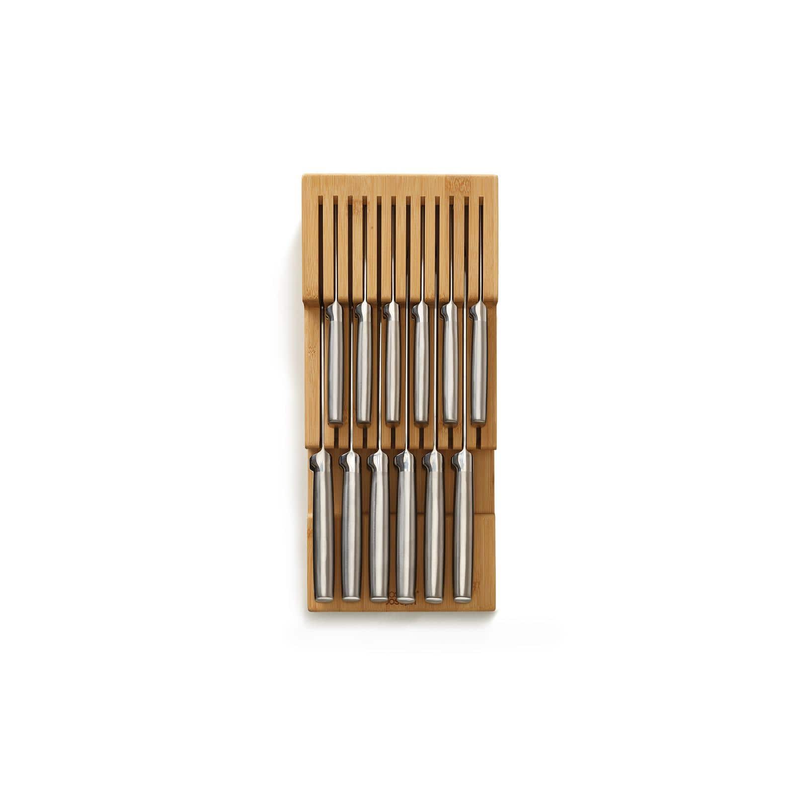Joseph Joseph DrawerStore Bamboo Large 2-tier in-drawer knife organizer