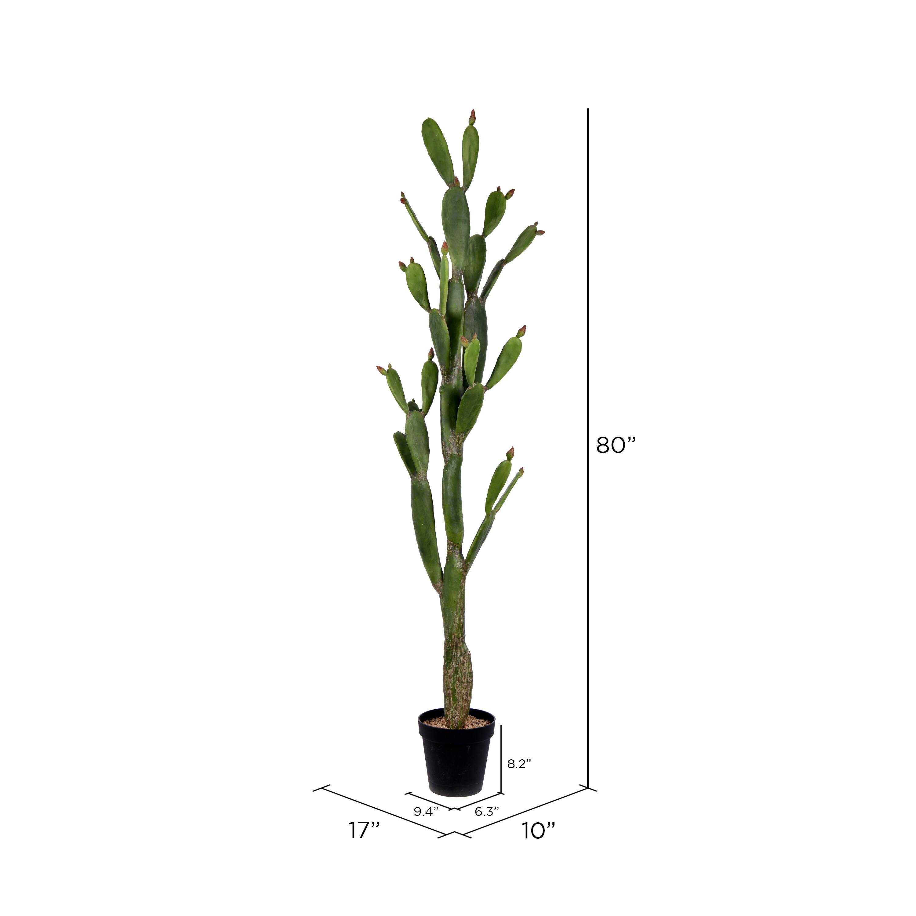 7ft. Potted Green Cactus