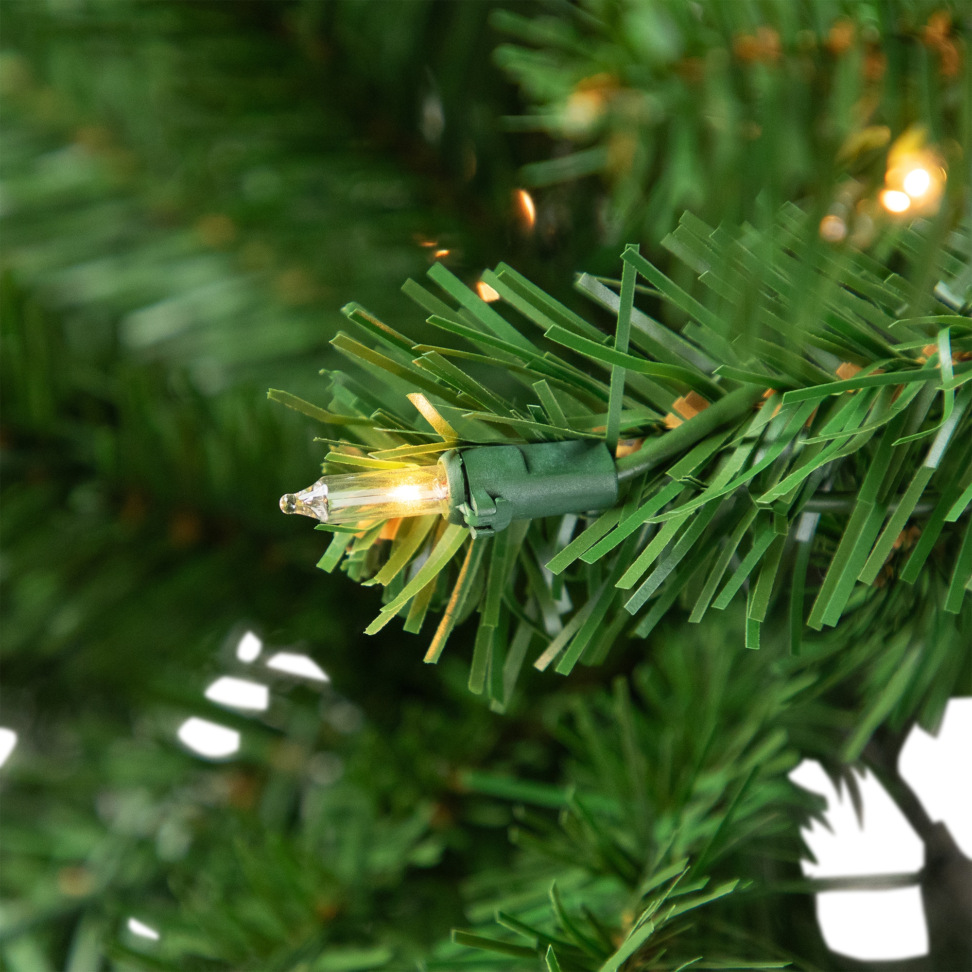 7ft. Pre-Lit Full Pendleton Spruce Artificial Christmas Tree, Clear Lights
