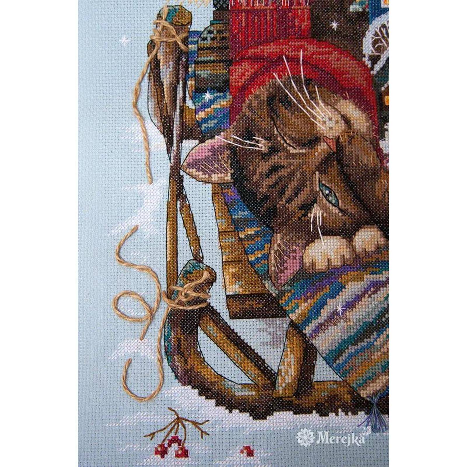 Merejka® Cozy Winter Counted Cross Stitch Kit