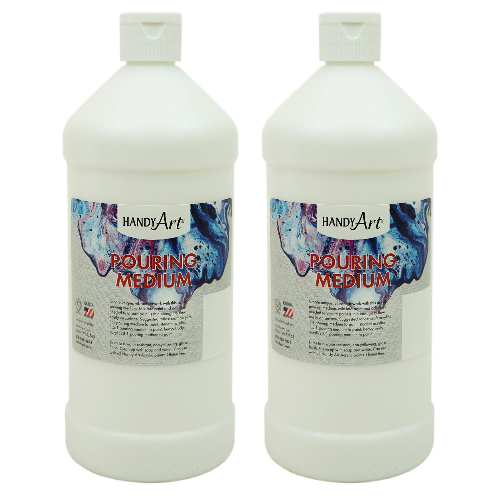Handy Art® 32 oz Pouring Medium, 2ct. in Clear | Michaels®