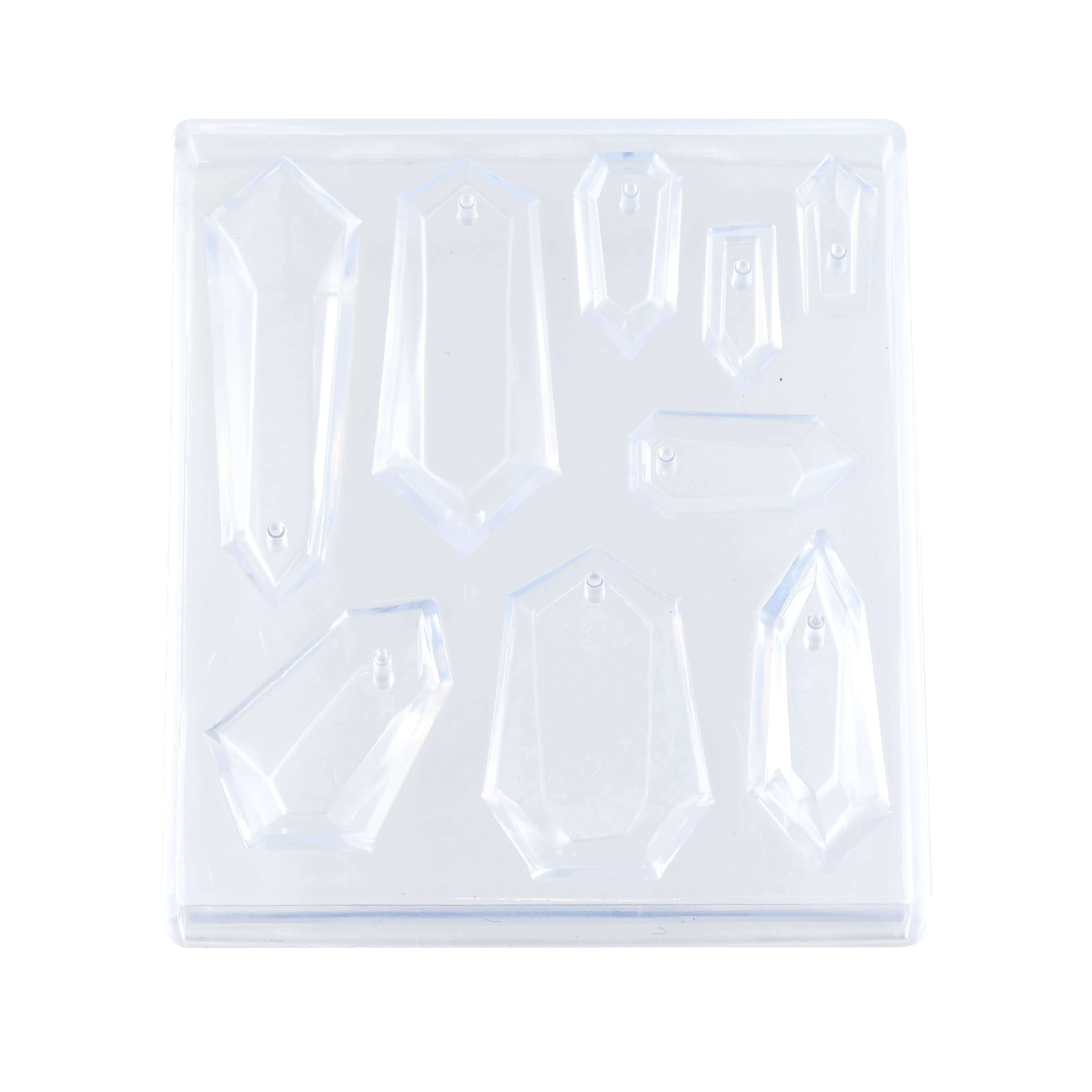 Blue Moon Studio™ UV Resin Craft Holographic Faceted Gems Silicone Mold