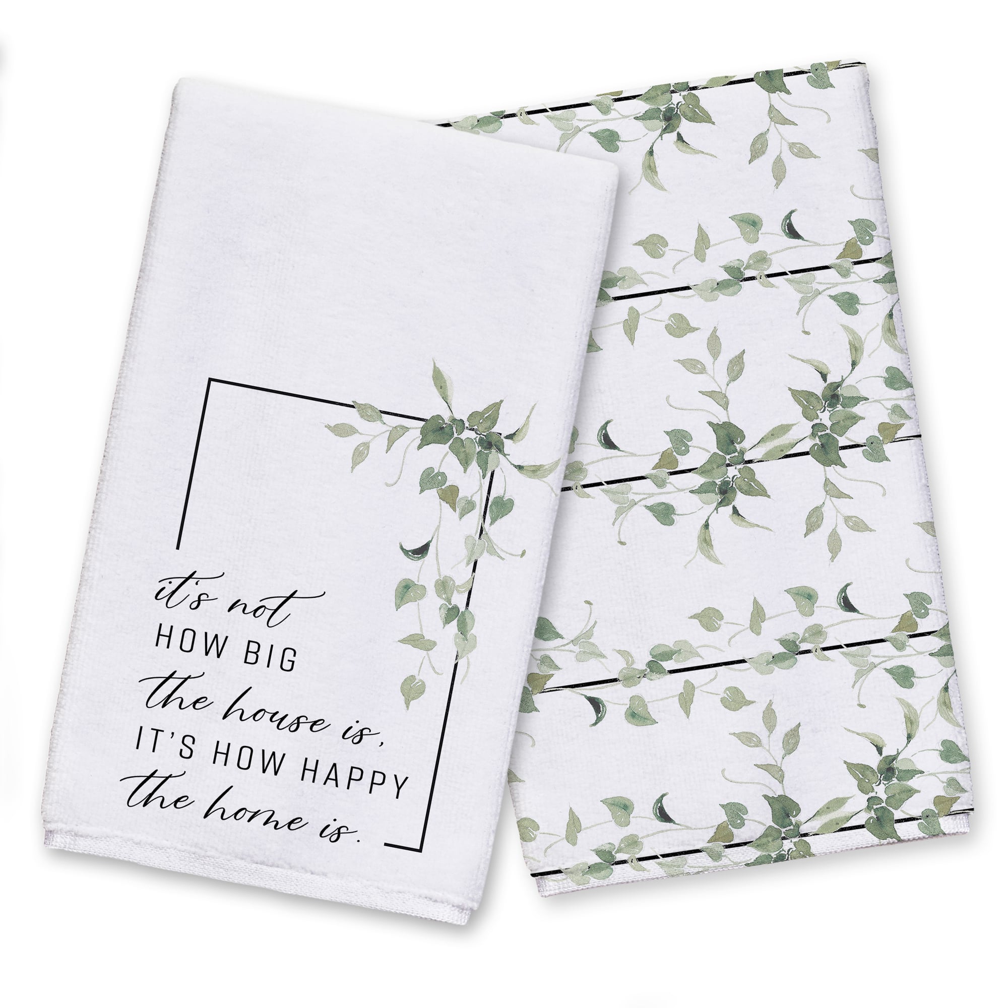 Not Big House, Happy Home 16" x 25" Towel Set