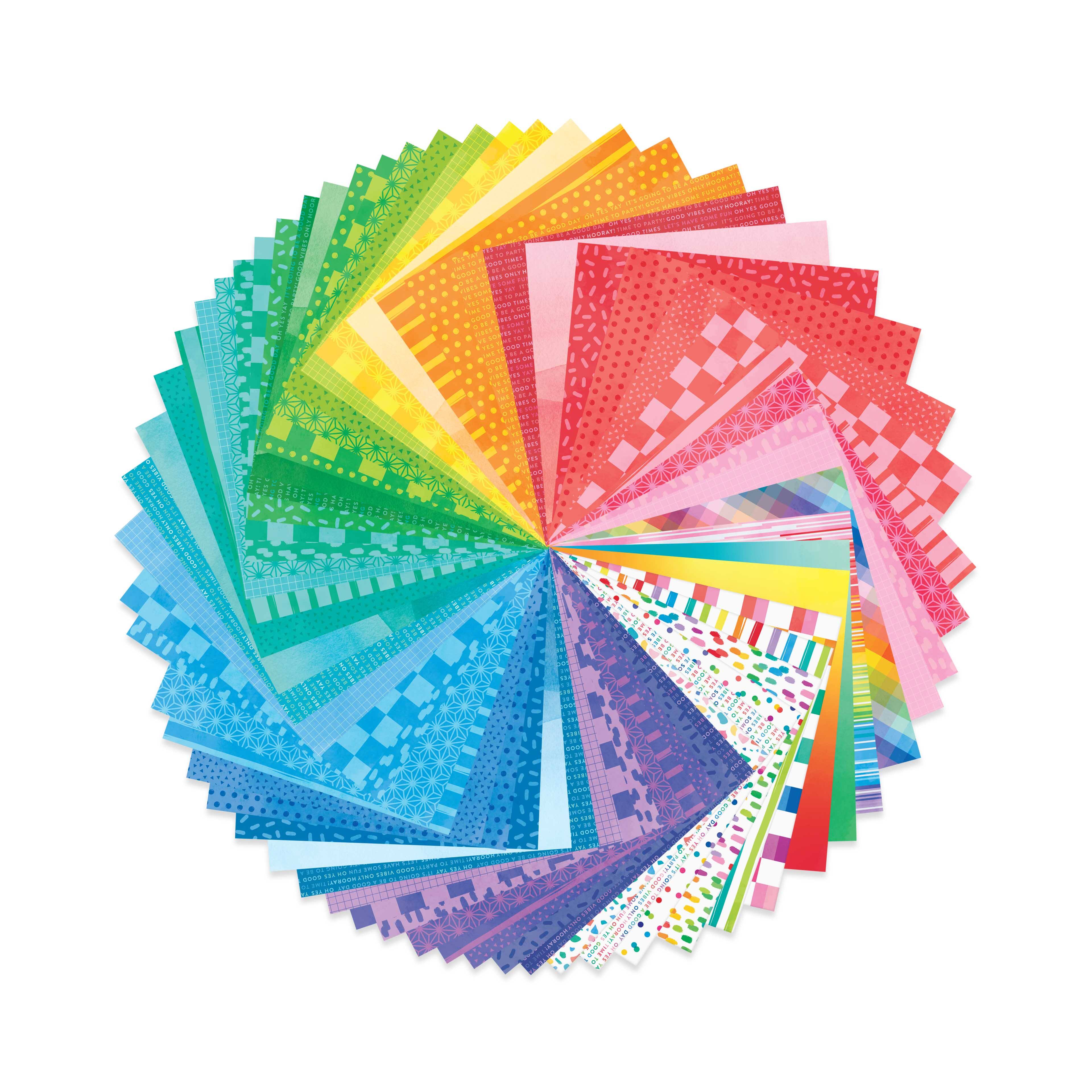 12" x 12" Bright Rainbow Paper Pad by Recollections™, 180 Sheets