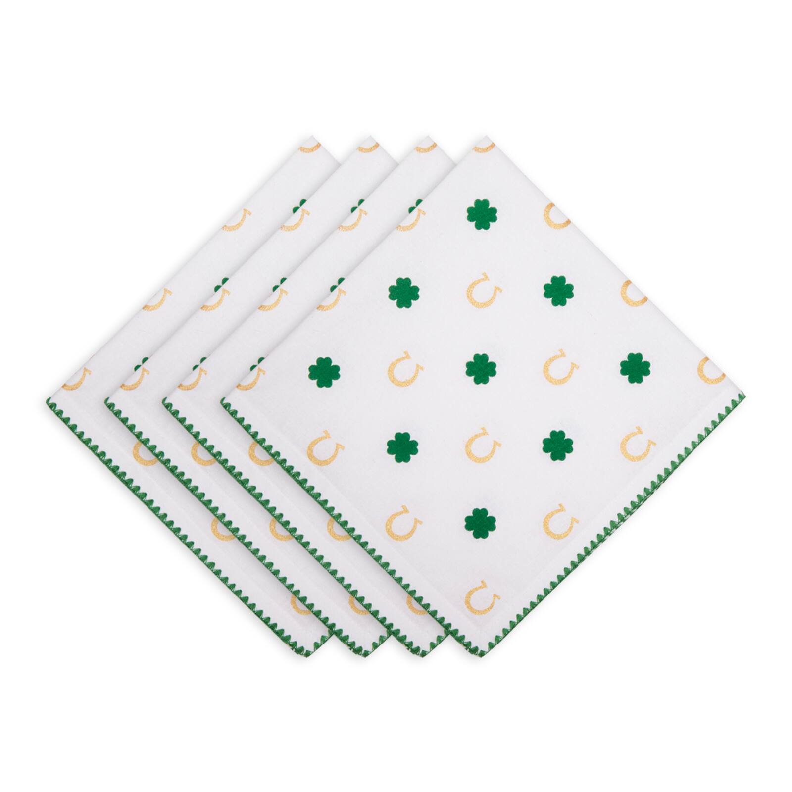 DII® Clover Horseshoe Printed Napkins, 4ct.