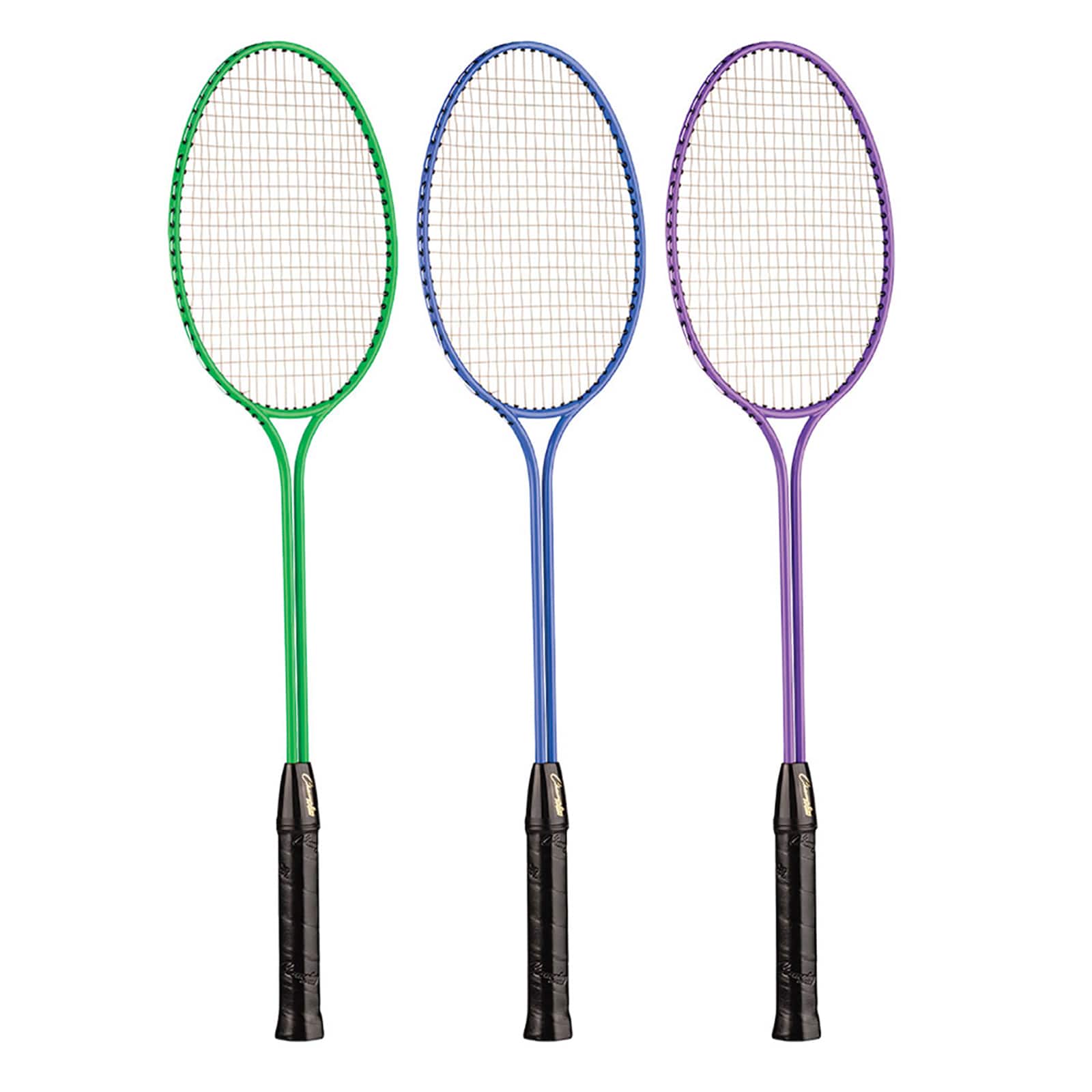 Champion Sports Tempered Steel Twin Shaft Badminton Racket Set