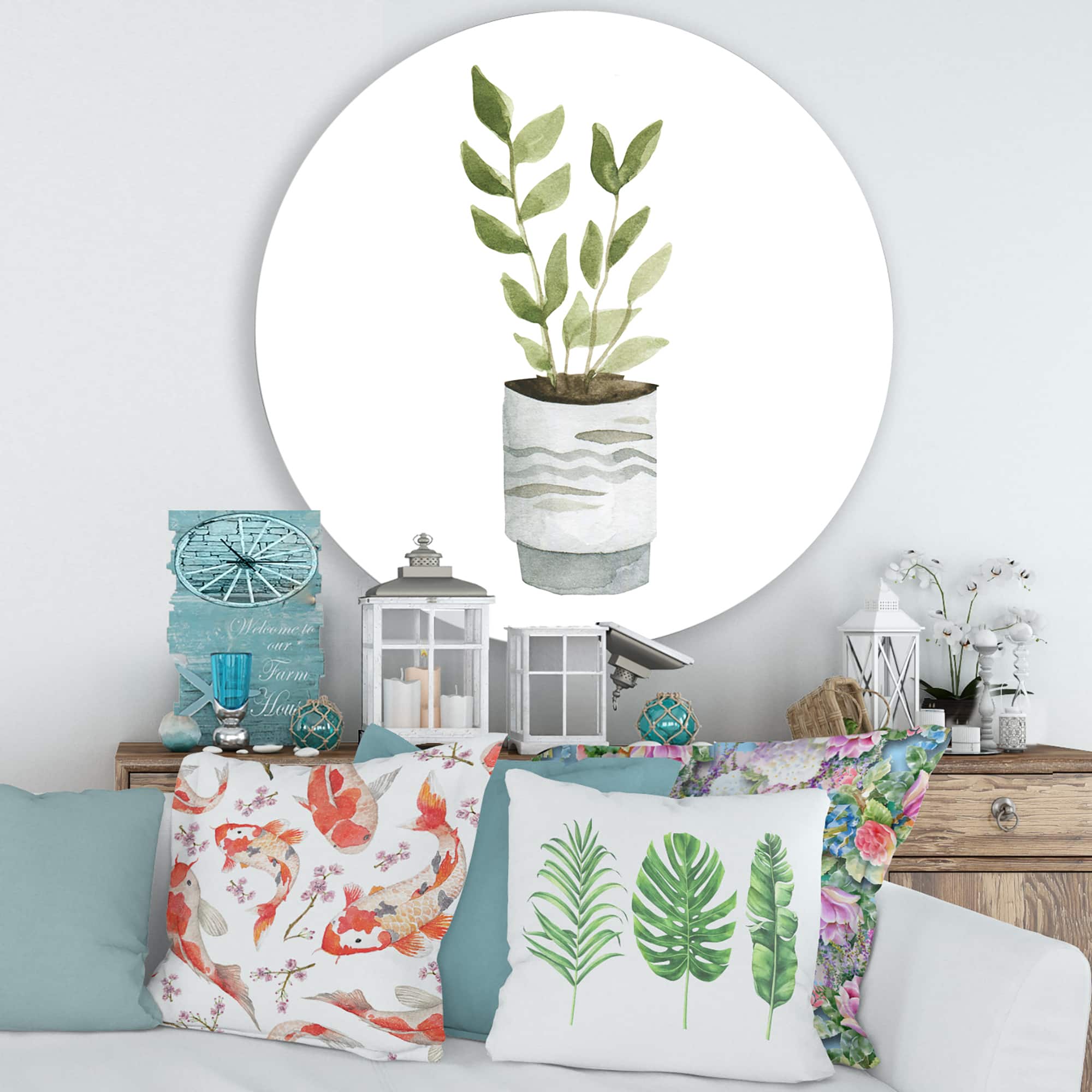 Designart - Indoor Green Home House Plants II