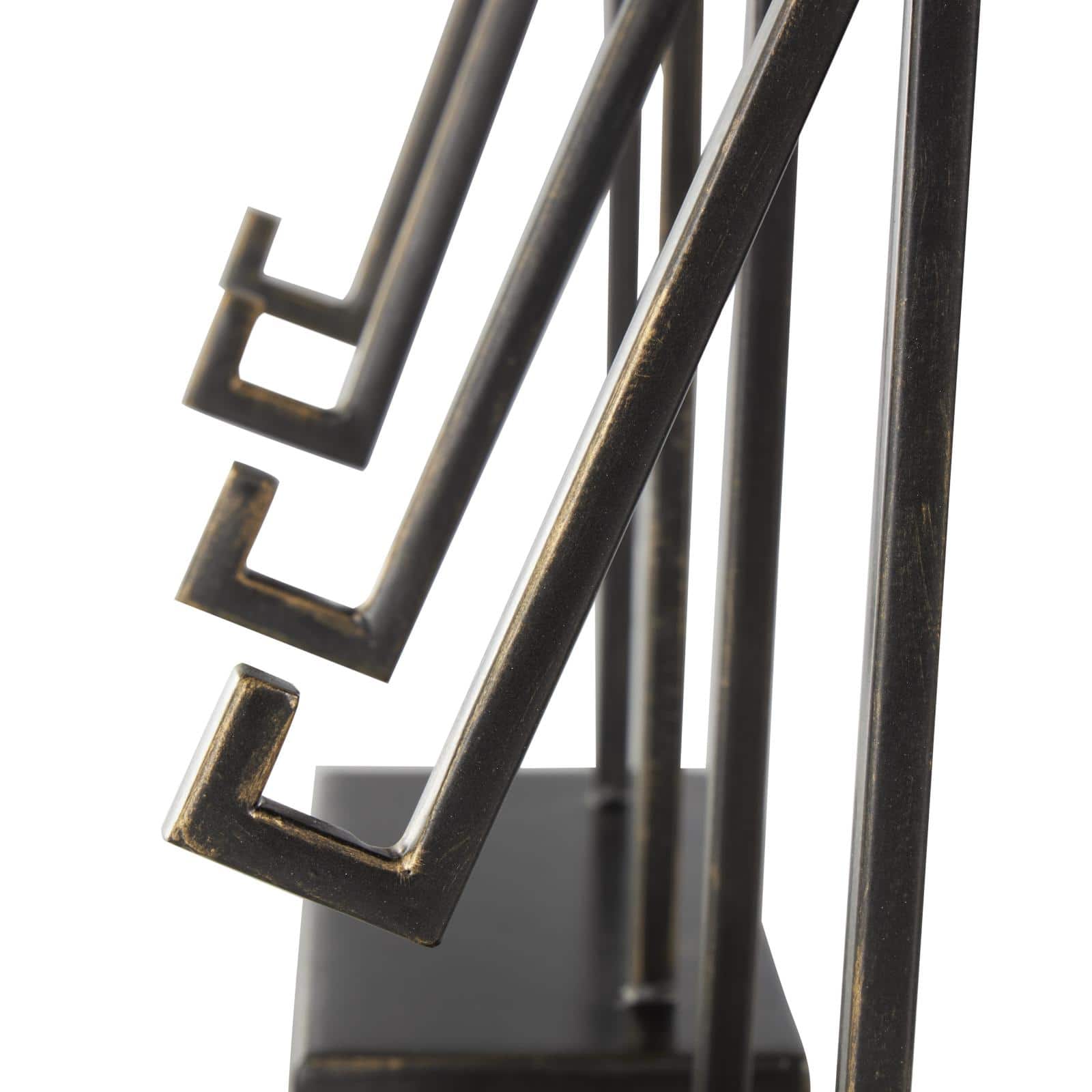 Black Metal Modern Abstract Easel Set