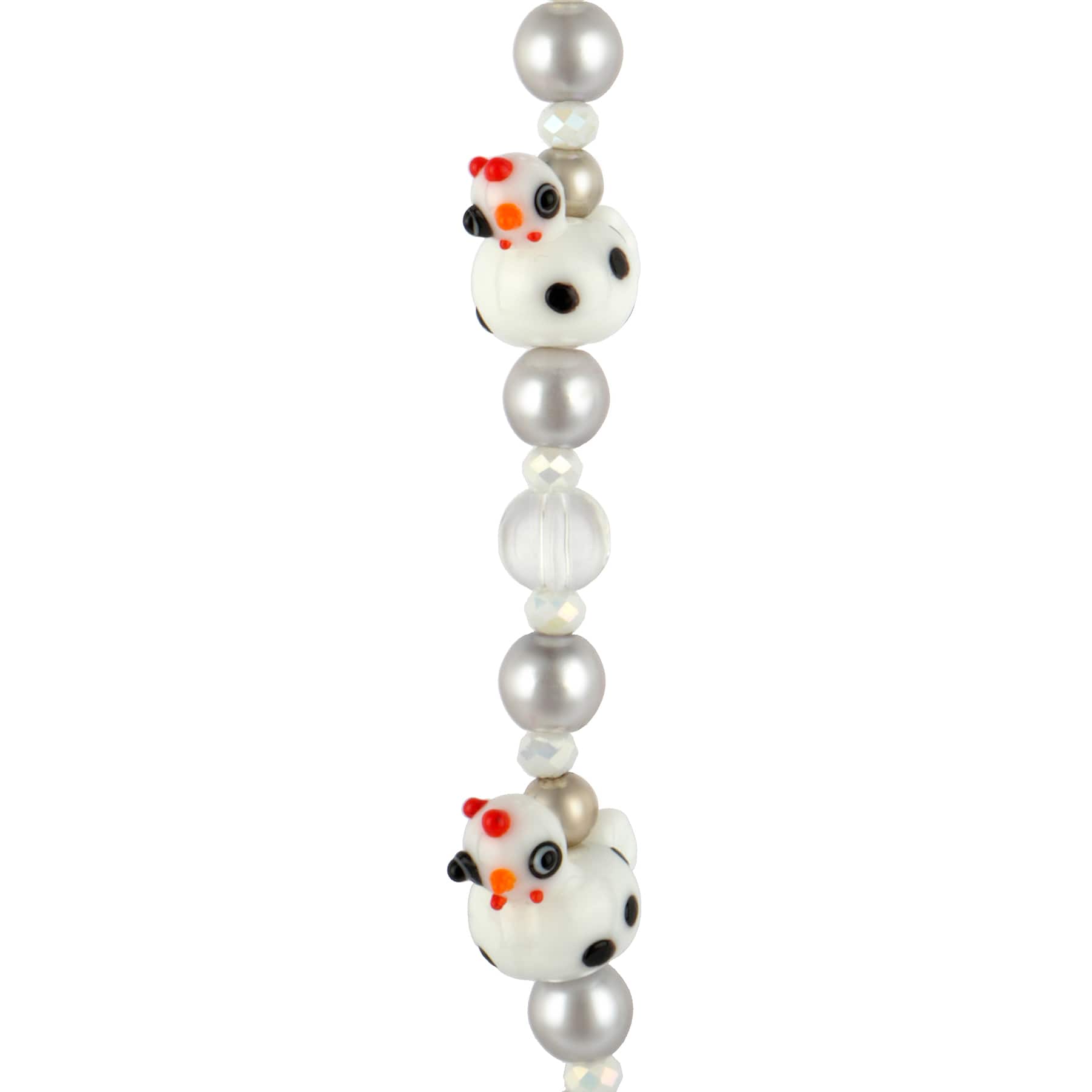 Lampwork Glass Chicken Beads by Bead Landing™