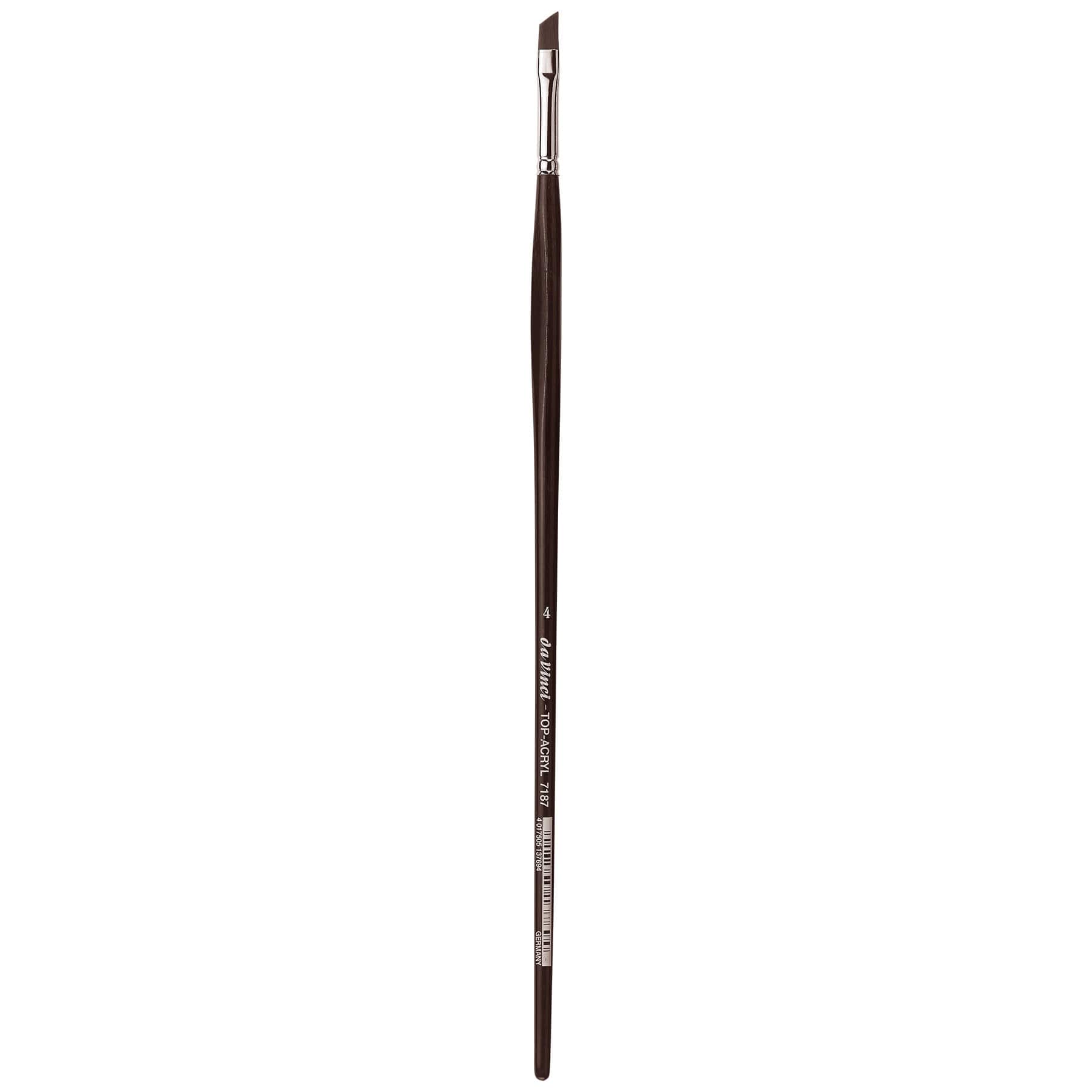 da Vinci TOP ACRYL Series 7187 Synthetic Angular Brush Paint in Brown | 4 | Michaels®