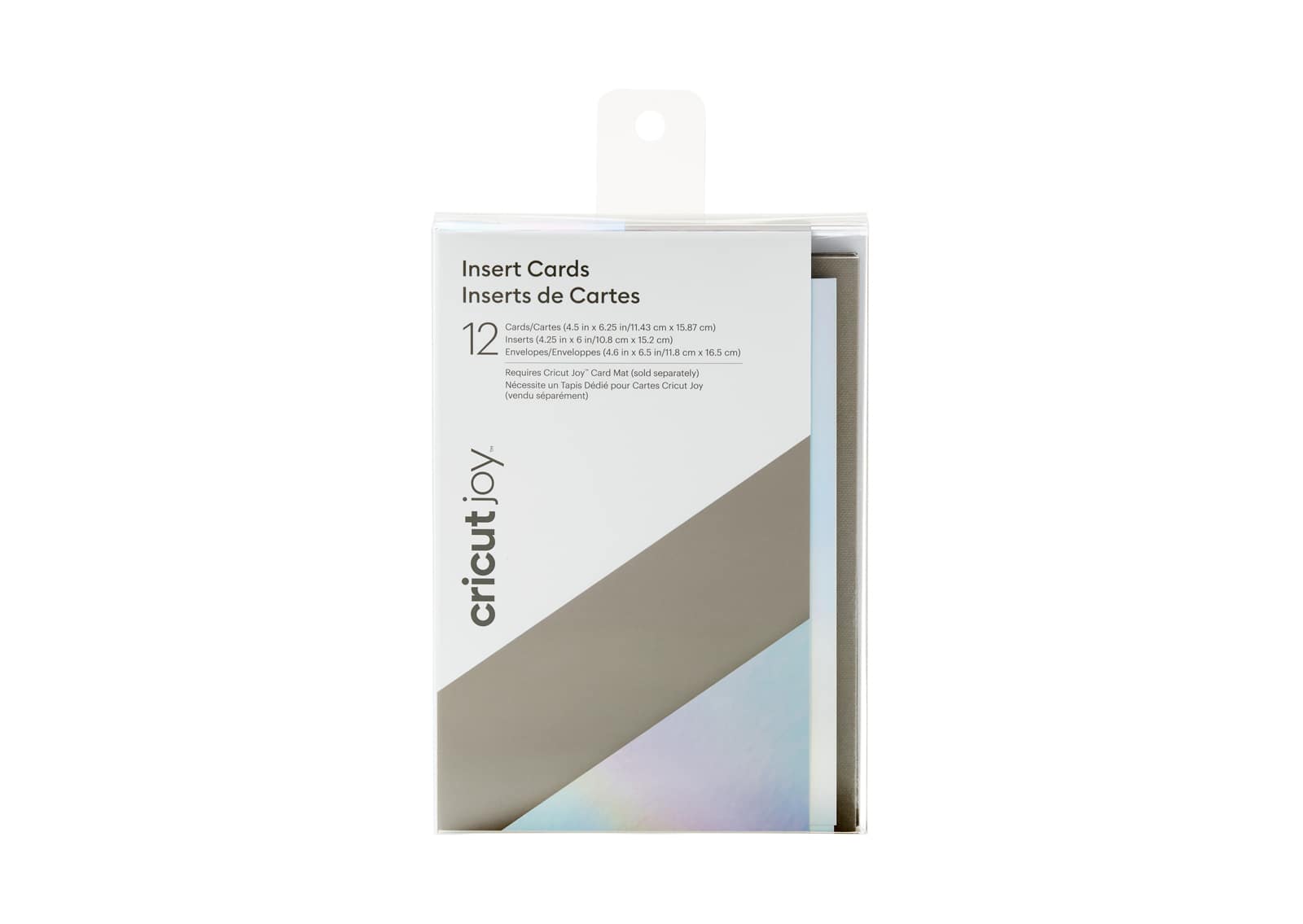 Cricut Joy™ Insert Cards Large, Gray & Silver Holographic