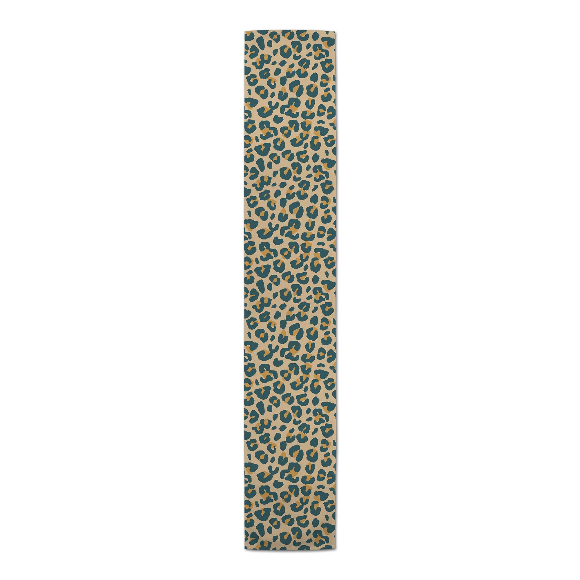 90" Leopard Cotton Twill Runner