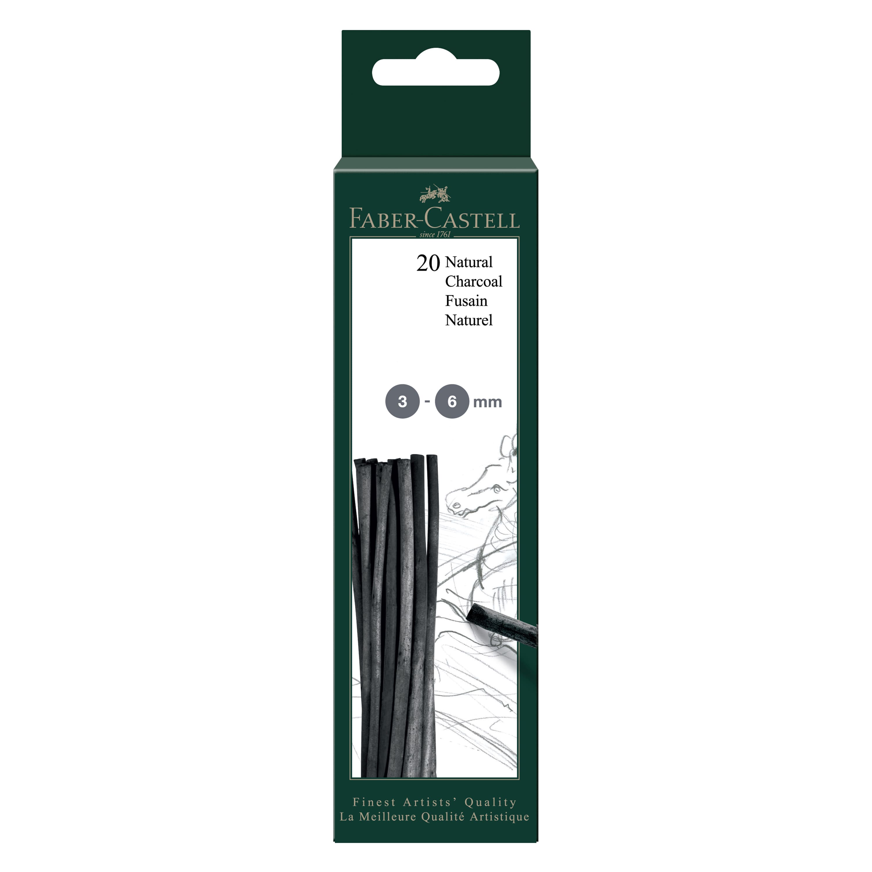 Faber-Castell® Natural Charcoal Sticks, 20ct.