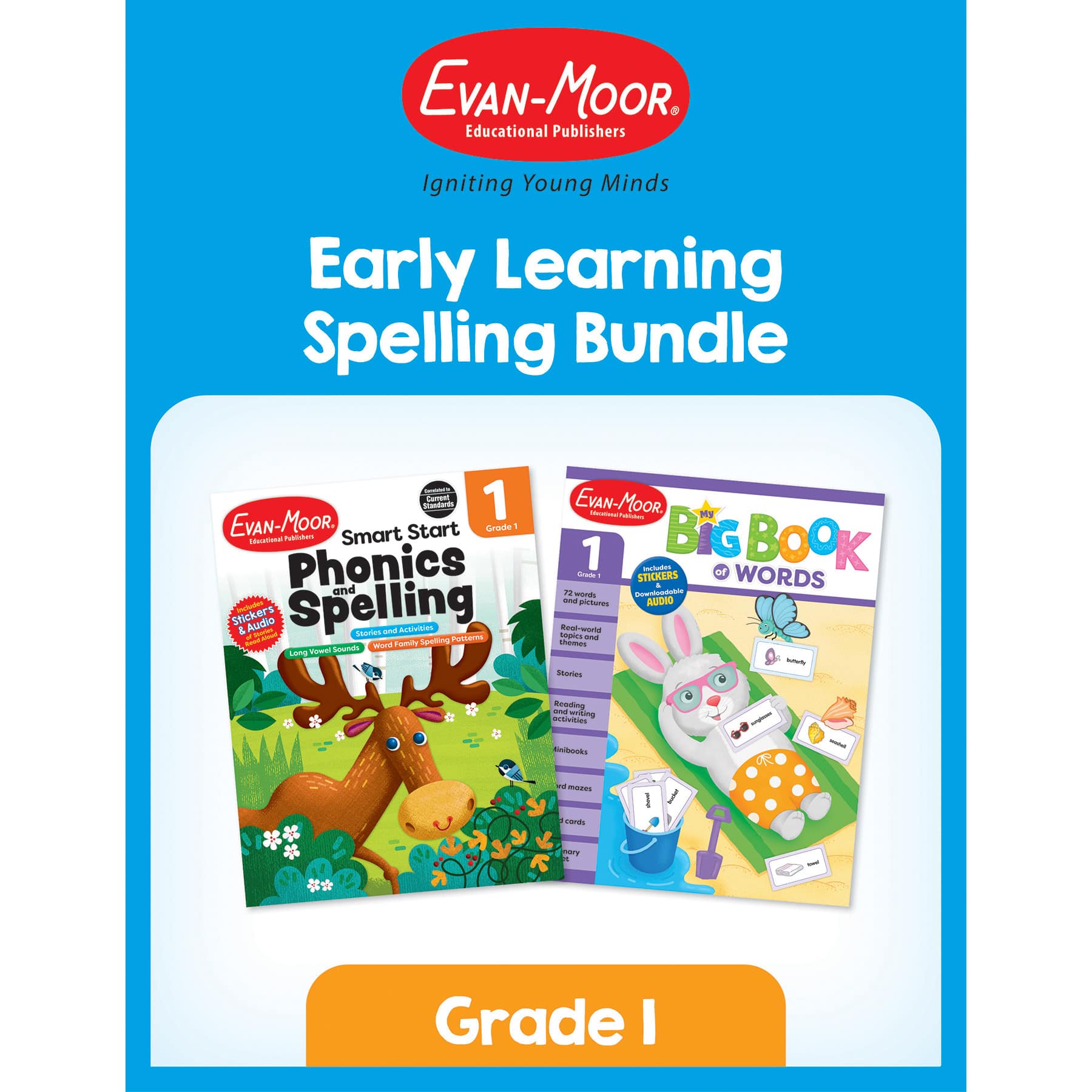 Evan-Moor® Grade 1 Early Learning Spelling Bundle