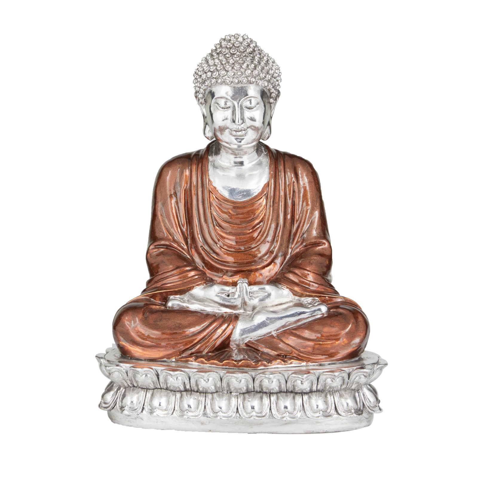 Bronze Polystone Eclectic Sculpture, 12" x 9" x 7"