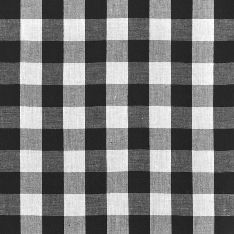 1" Black Gingham