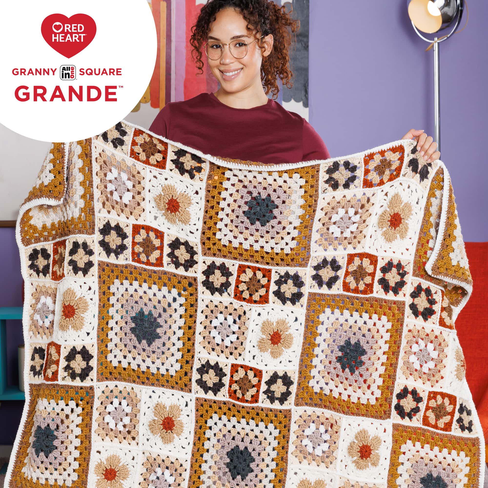 3 Pack Red Heart® All in One™ Granny Square Grande™ Yarn