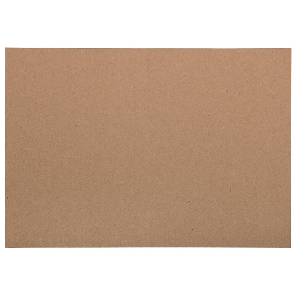 JAM Paper A7 Brown Kraft Blank Foldover Cards
