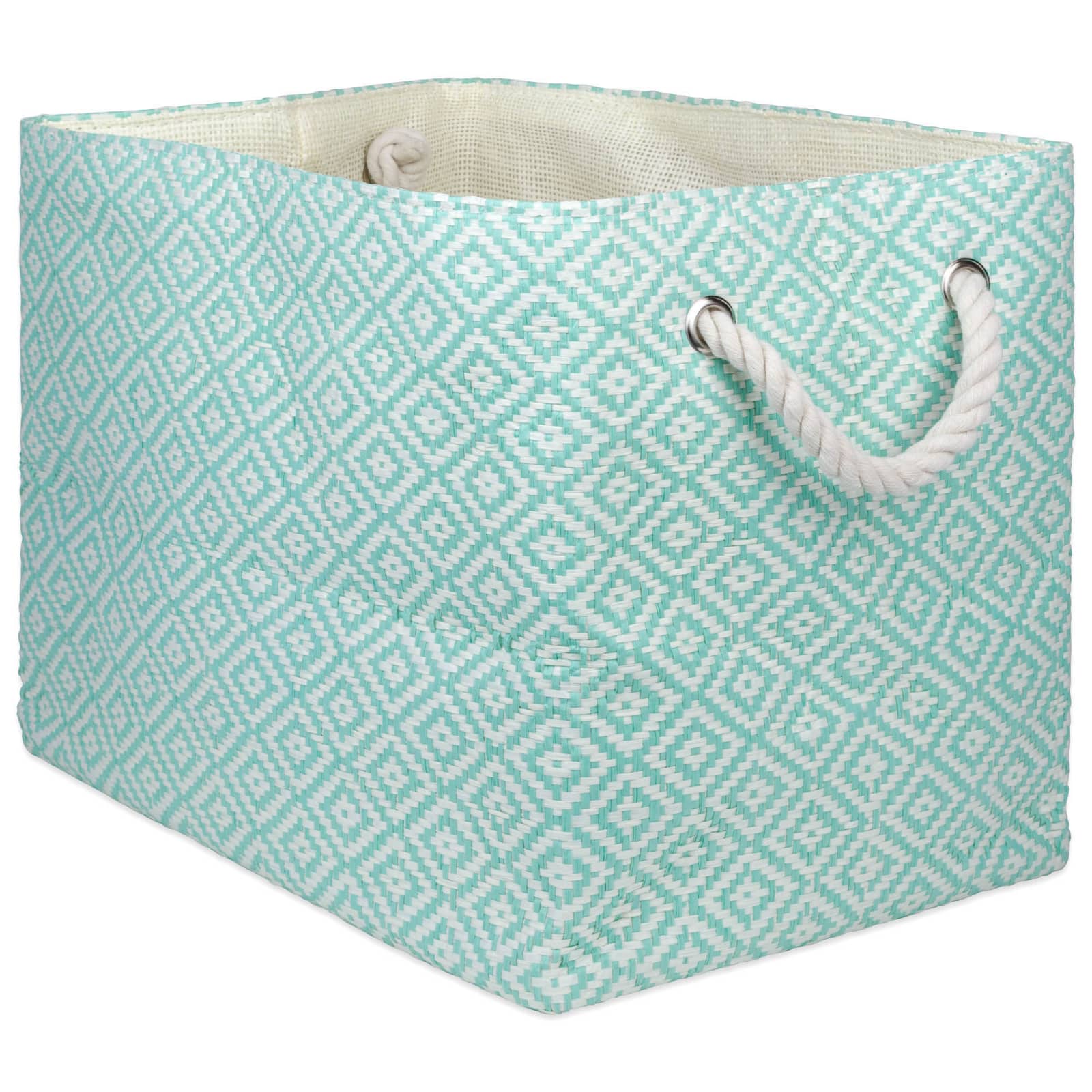 DII® Large Geo Diamond Rectangle Paper Bin