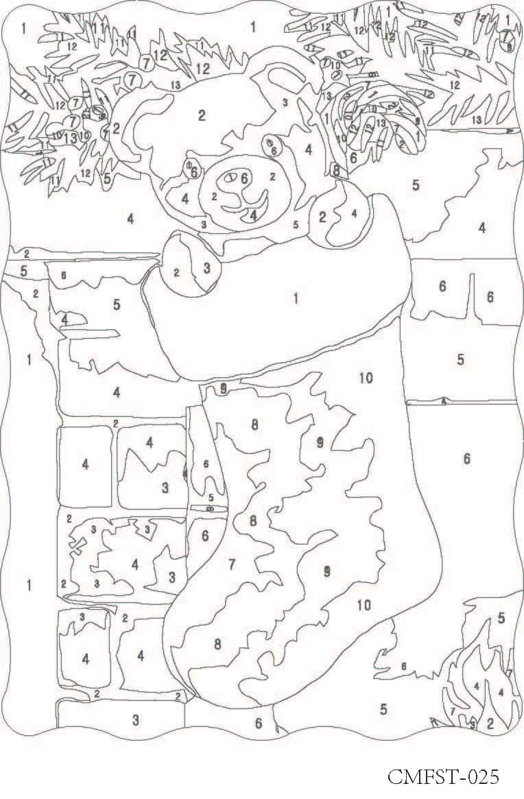 Christmas Stocking Paint-by-Number Framed Mini Kit by Artist's Loft®