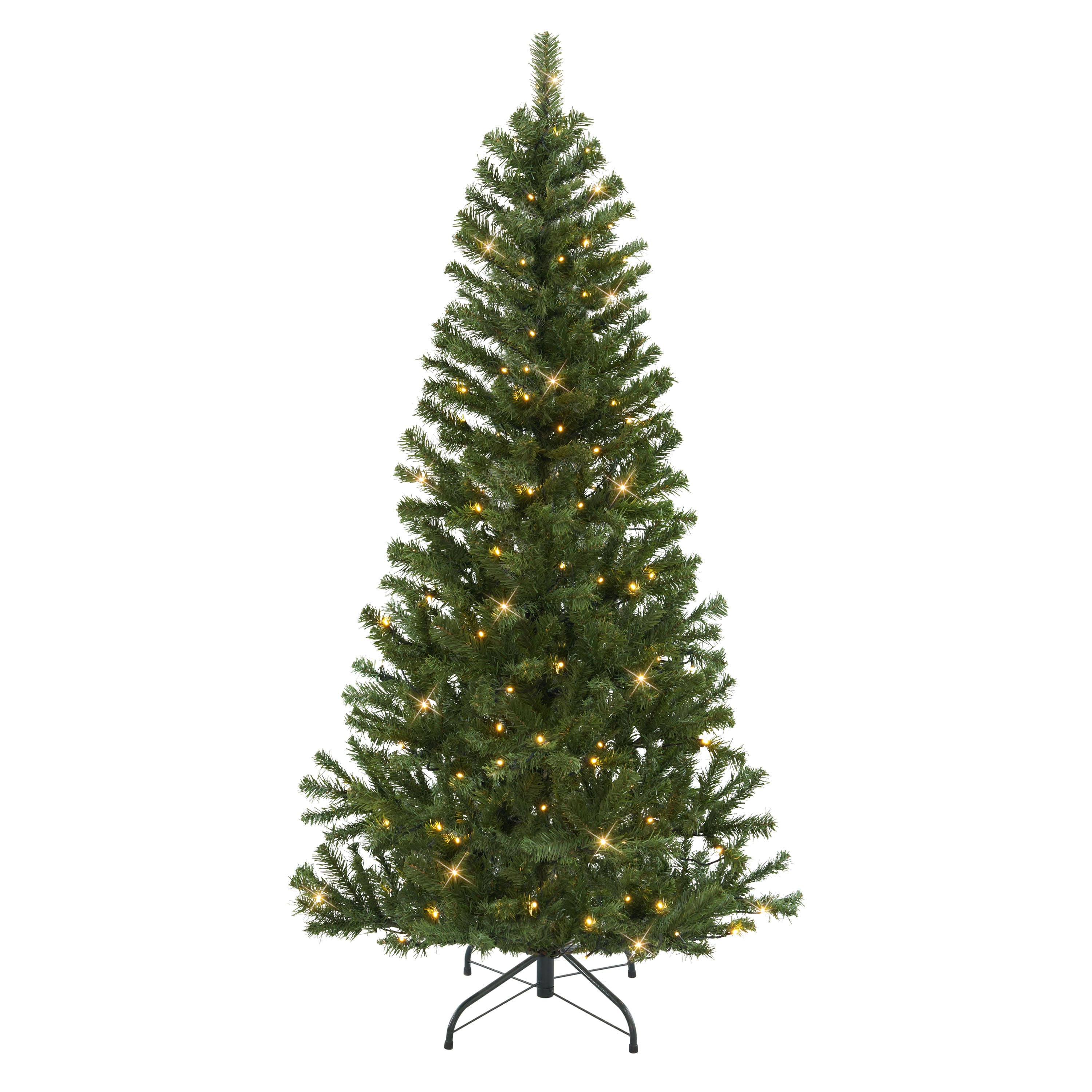 6ft. Pre-Lit Canadian Spruce Artificial Christmas Tree, Warm White LED Lights