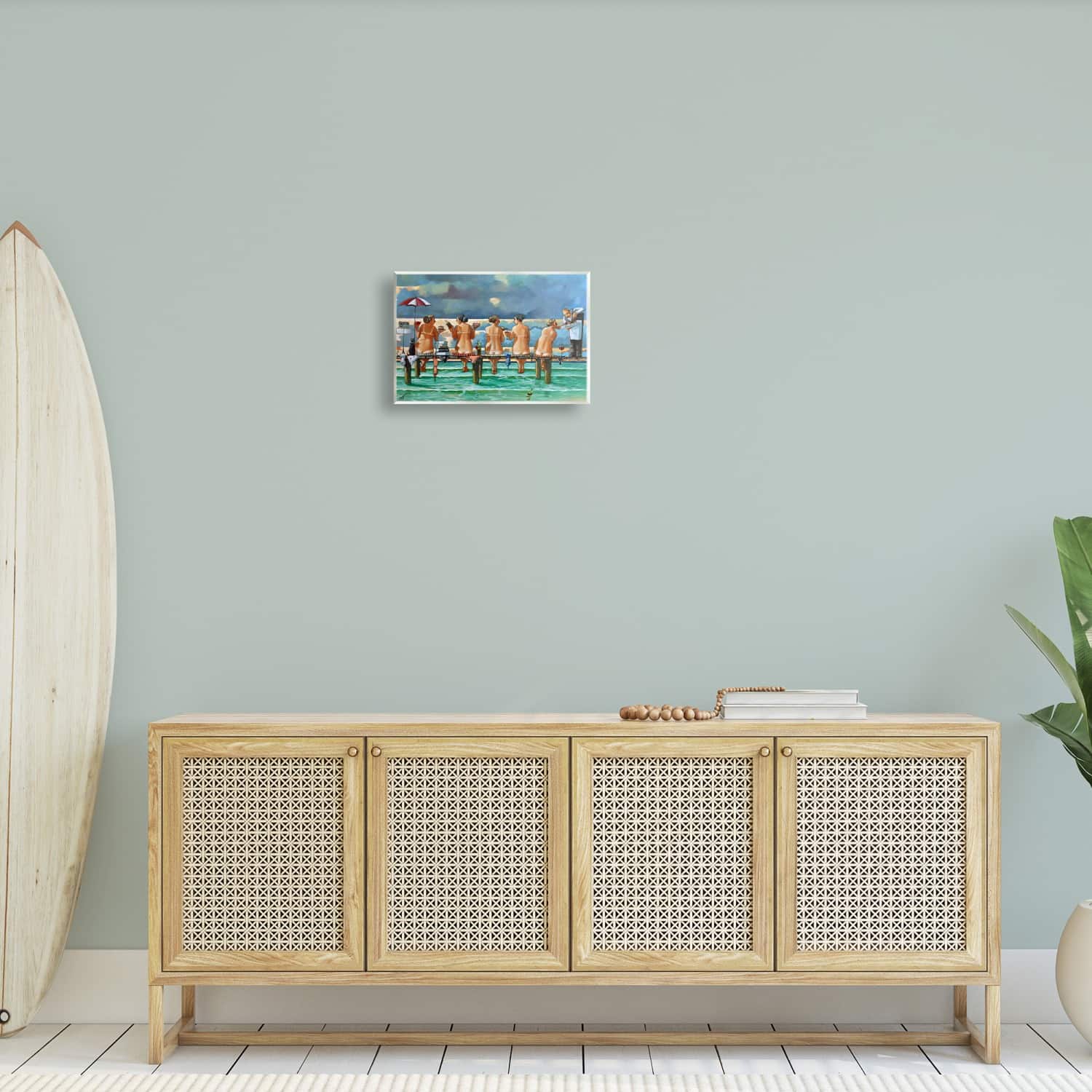 Stupell Industries Women on Dock with Tan Lines Wall Plaque Art