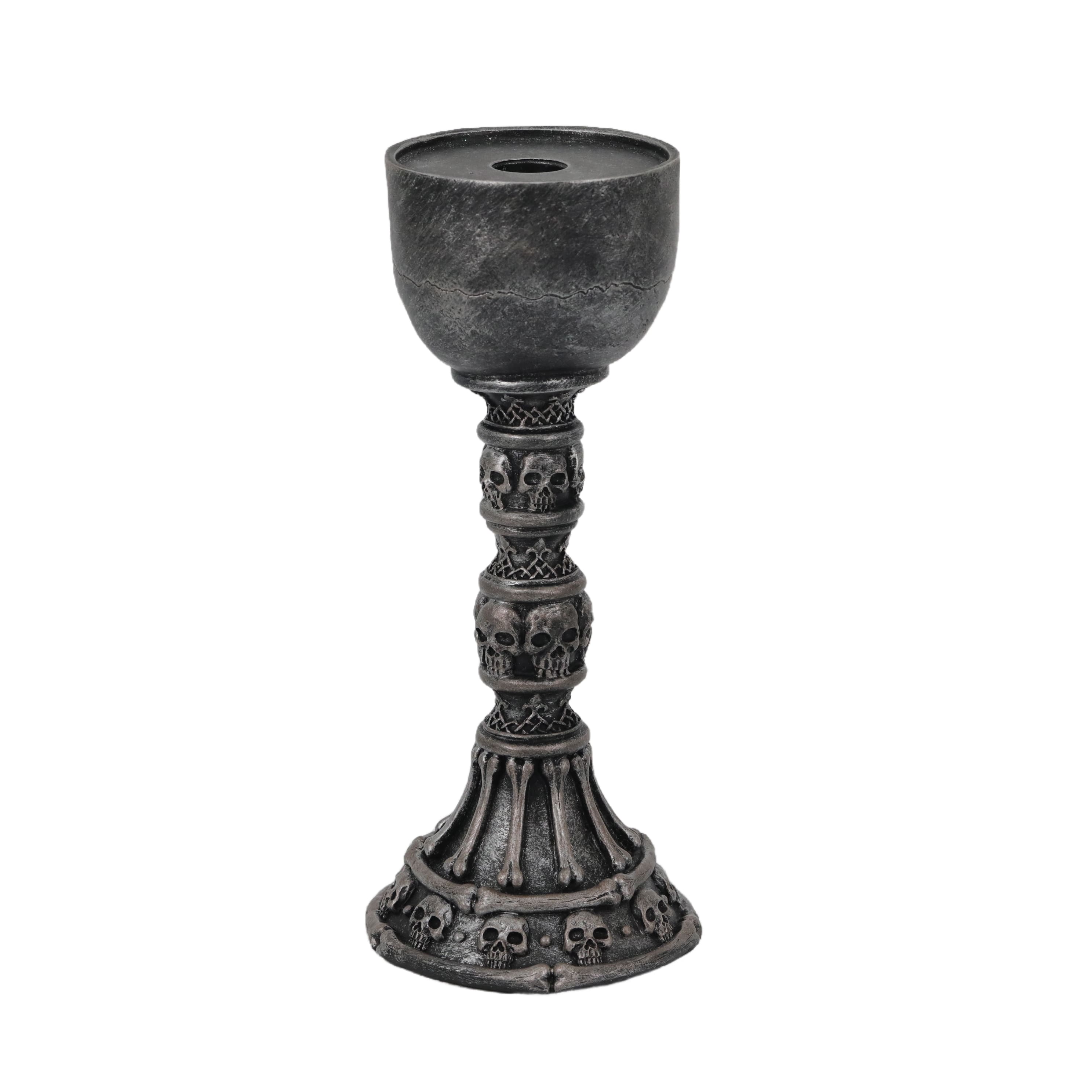 Black Skull Candle Holder by Ashland