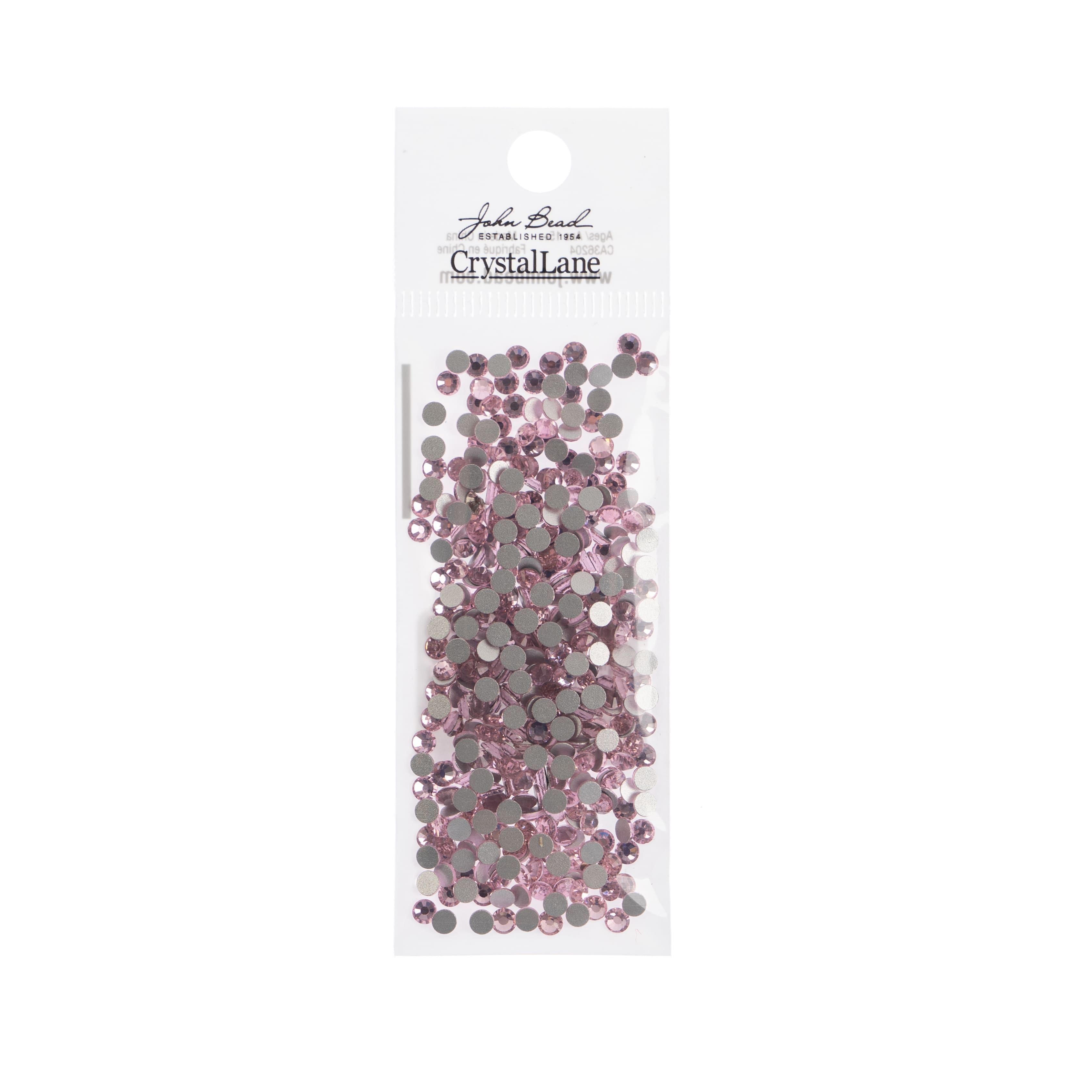 John Bead Crystal Lane SS12 Glass Round Flatback Rhinestones, 432ct.