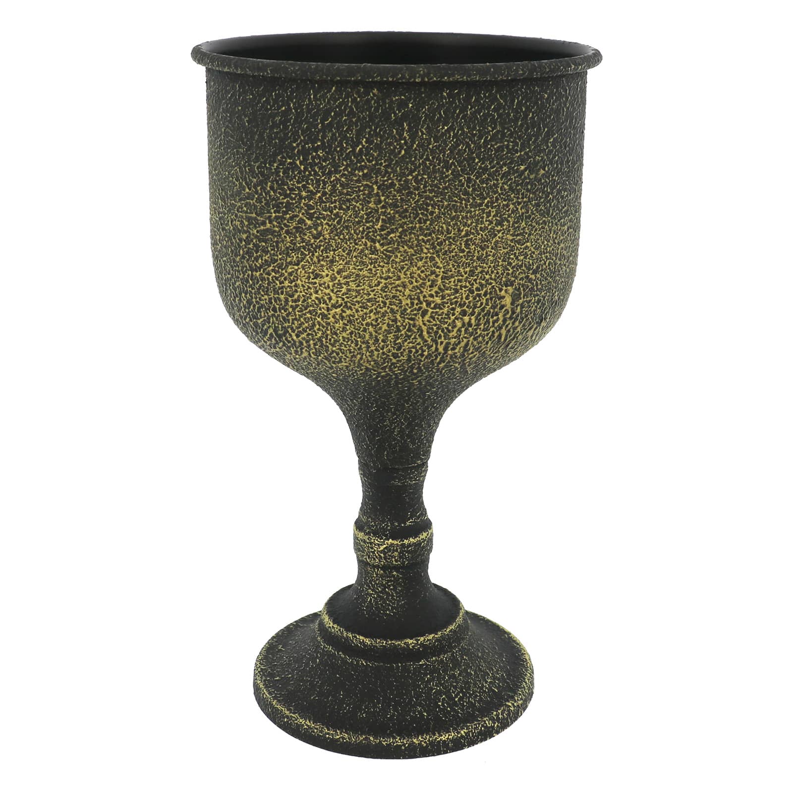 9" Black & Gold Textured Metal Tabletop Urn by Ashland®