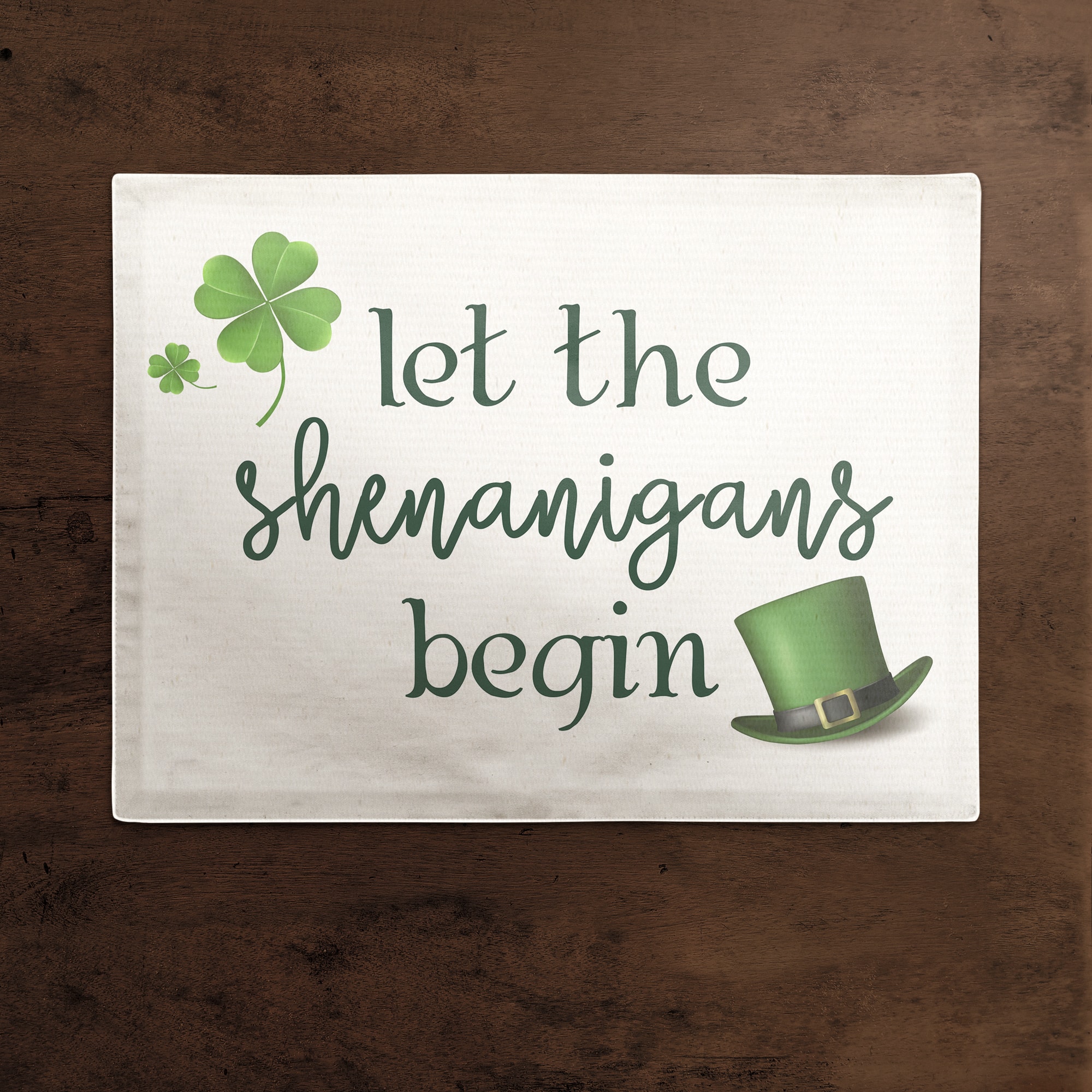 Shenanigans Begin Placemat 18" x 14" Cotton Twill Placemat