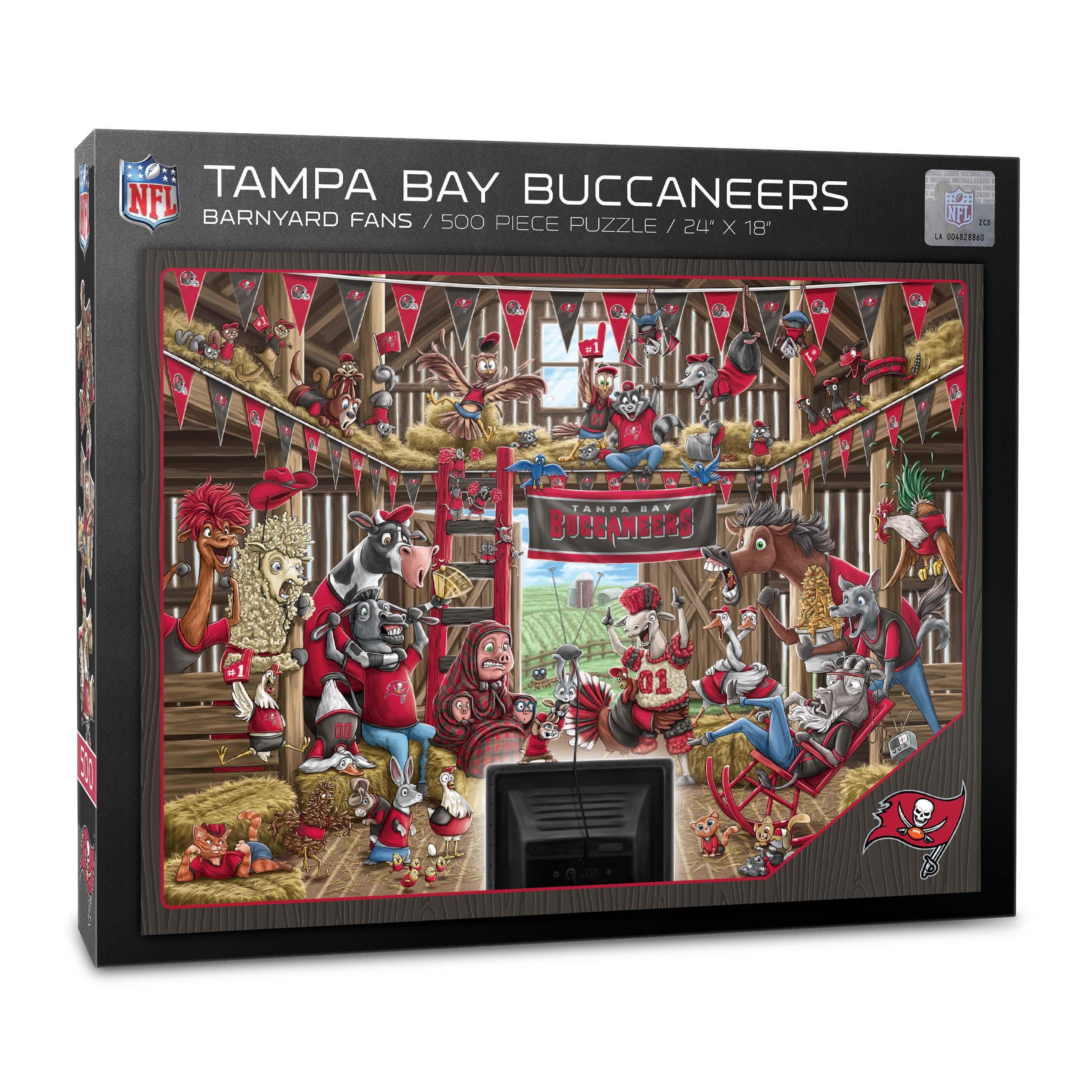 NFL Barnyard Fans 500 Piece Puzzle, Color: Tampa Bay Buccaneers