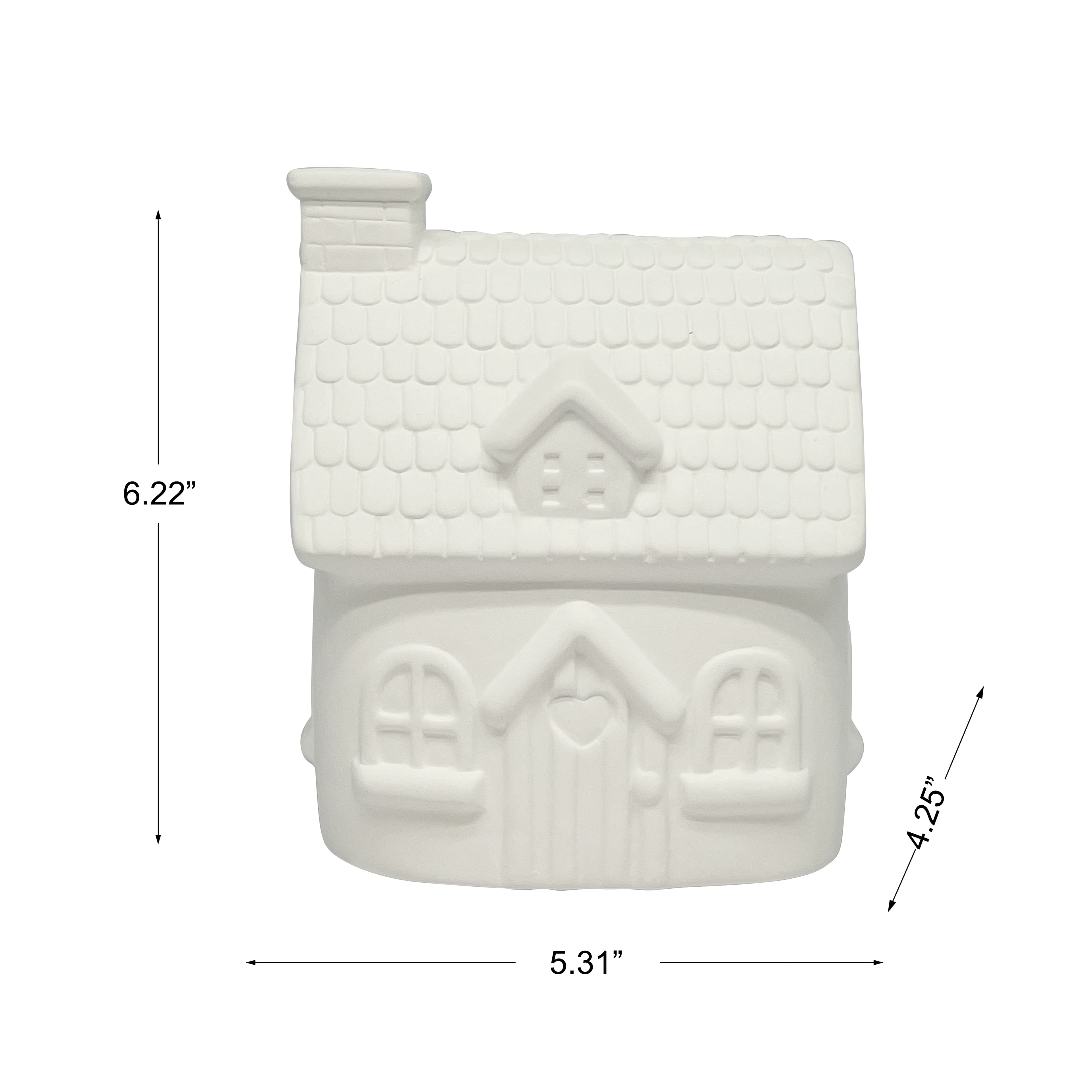 6.25" DIY Ceramic Cottage Figurine by Make Market®
