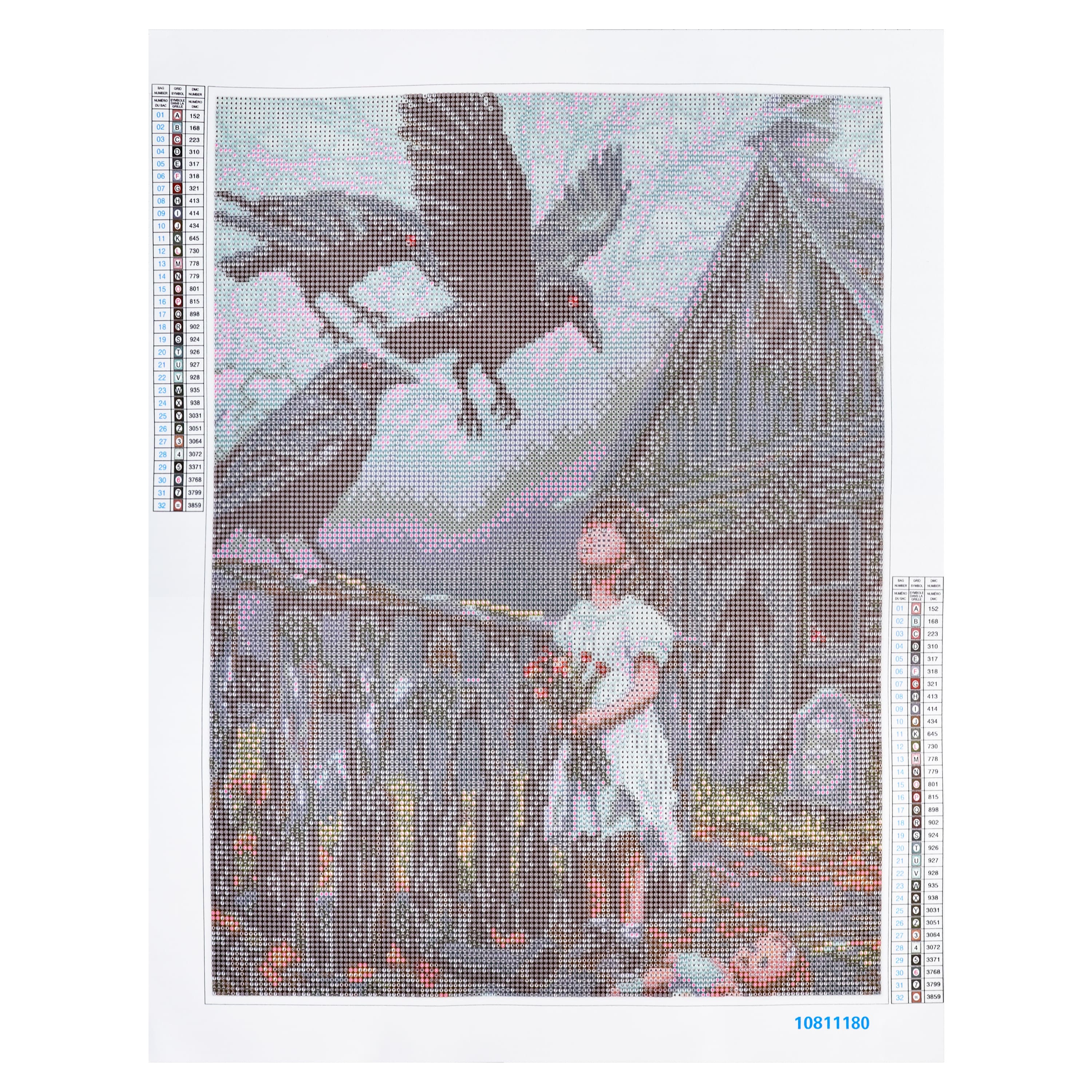 16" x 20" Crows & Girl Diamond Art Kit by Make Market®