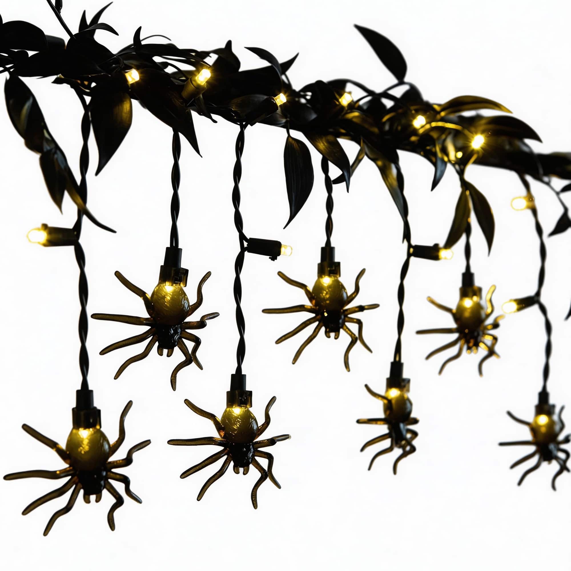 Michaels, 6ft. Black Spider & Light Icicle String Lights by Ashland® – Category: String Lights