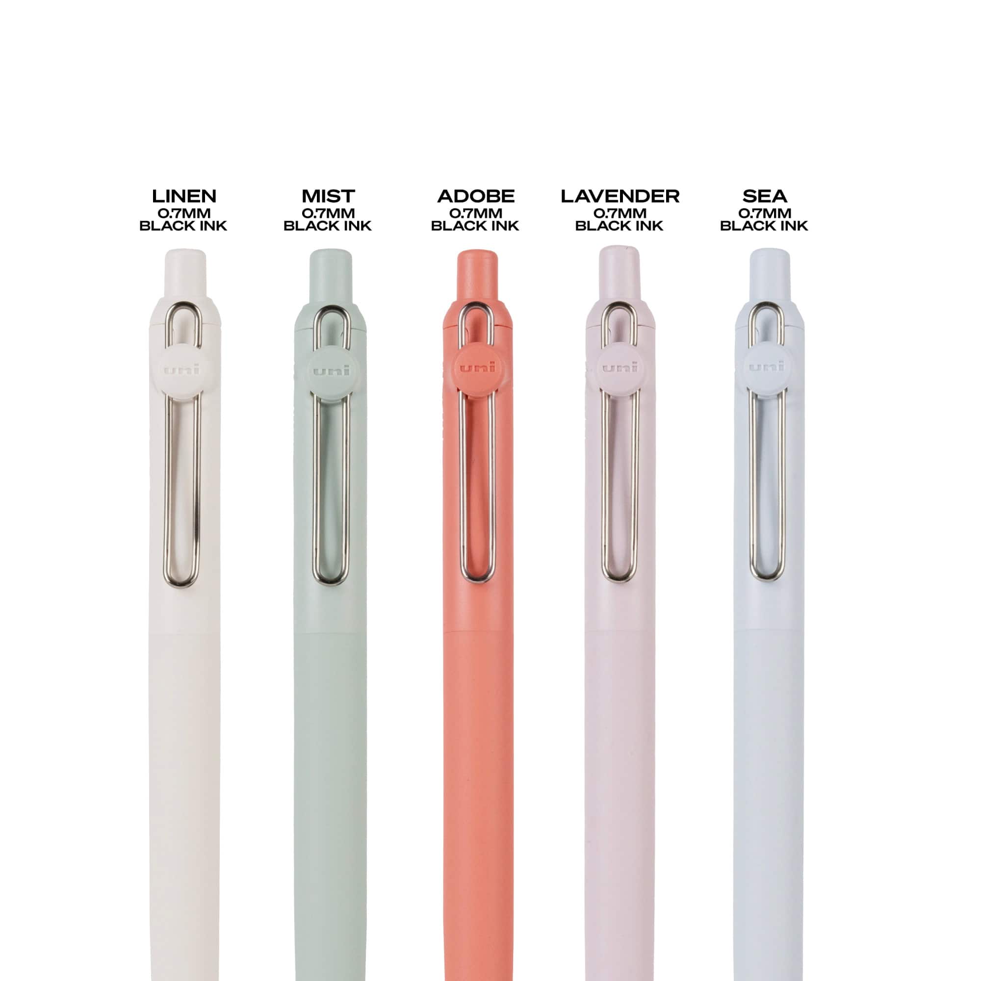 uniball™ Zento Dawn Collection 0.7mm Medium Black Ink Retractable Gel Pen Set