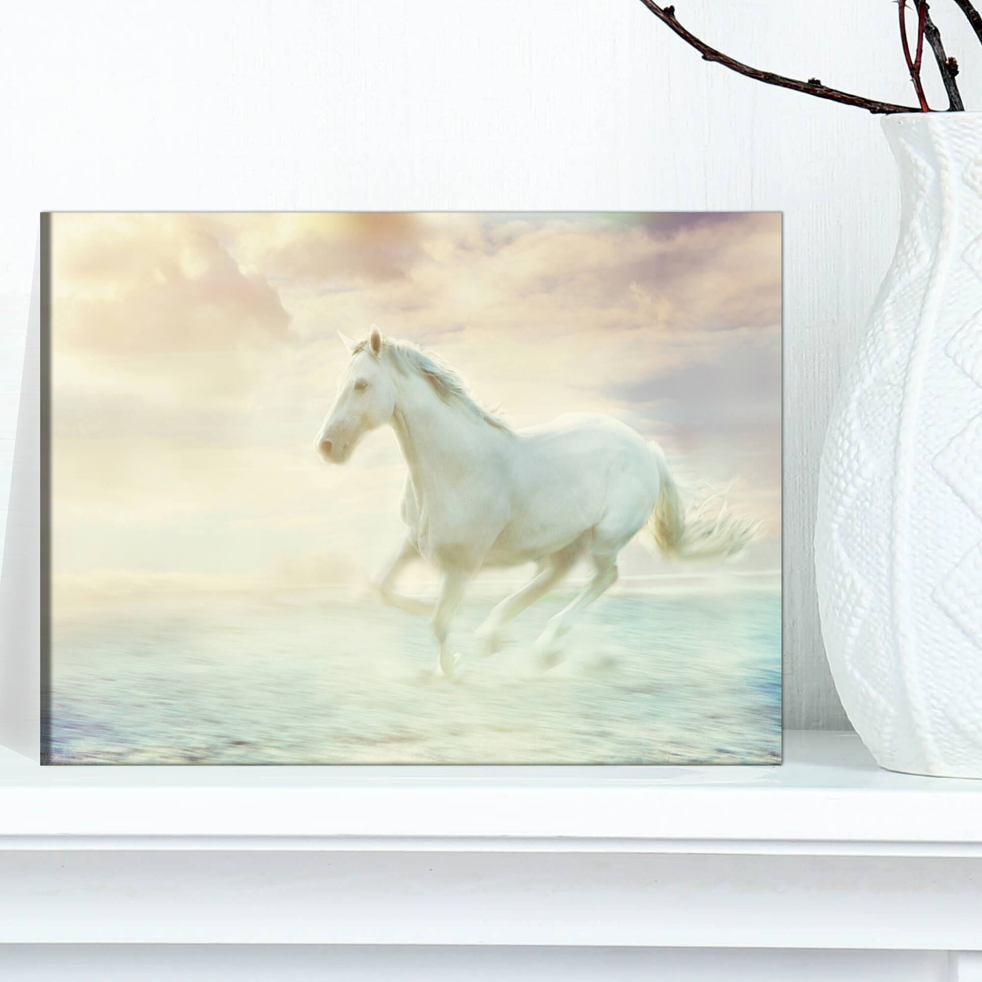 Designart - Fantasy White Horse