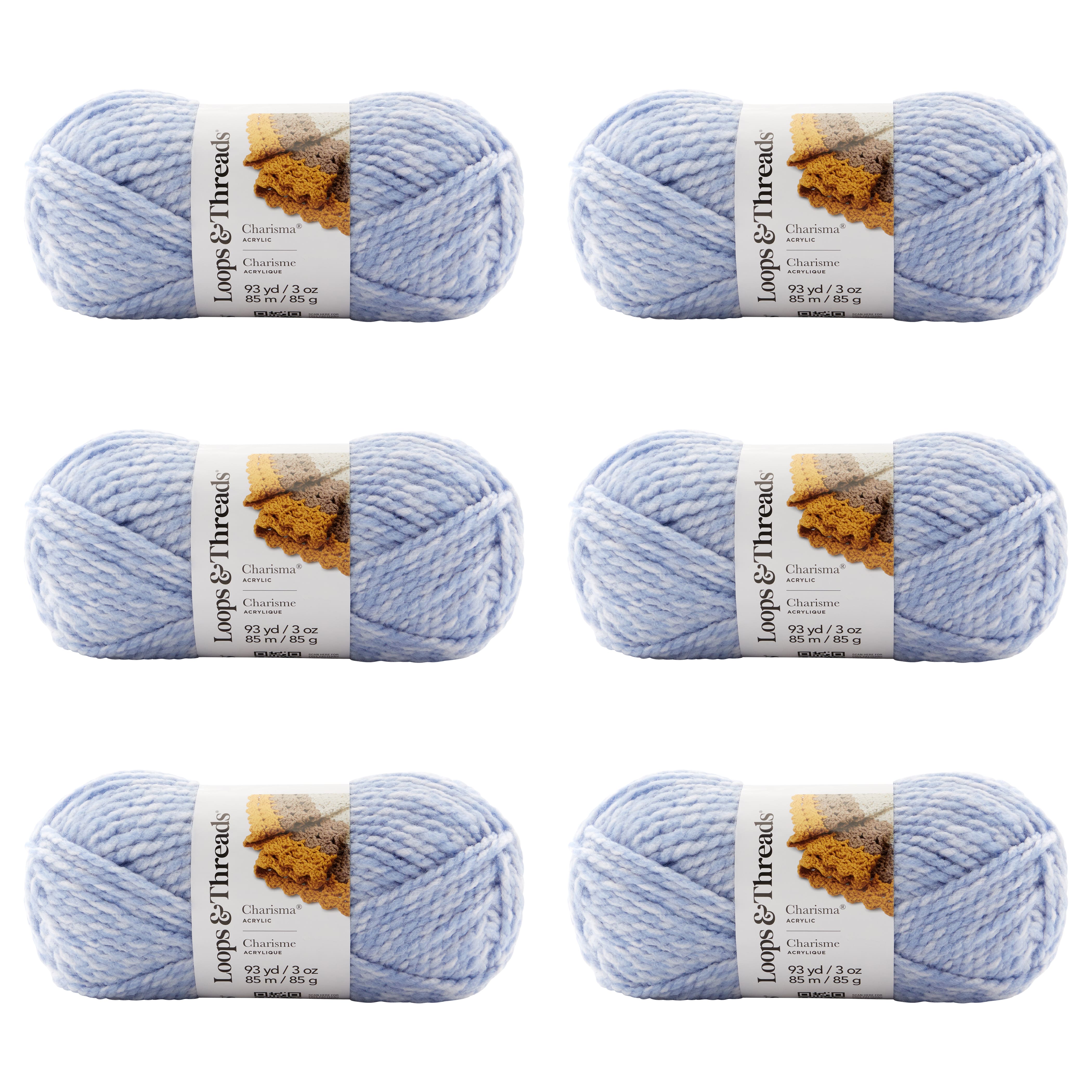 6 Pack: Charisma™ Heather Yarn by Loops & Threads®