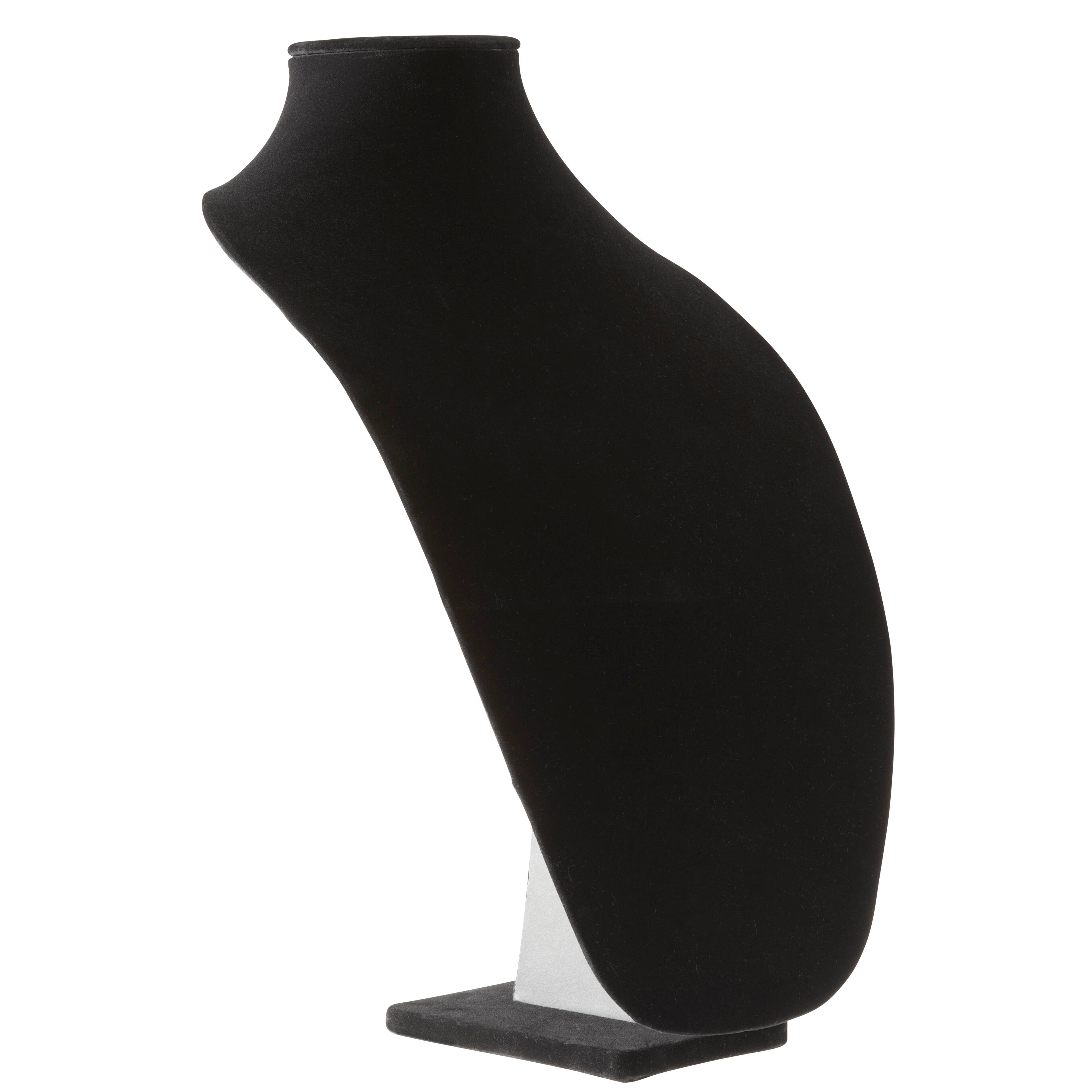 15" Black Velvet 3D Necklace Stand by Bead Landing™