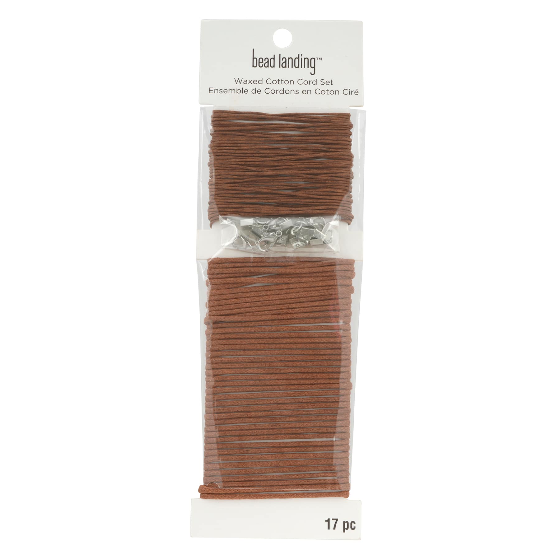 Brown Waxed Cotton Cord Set by Bead Landing™