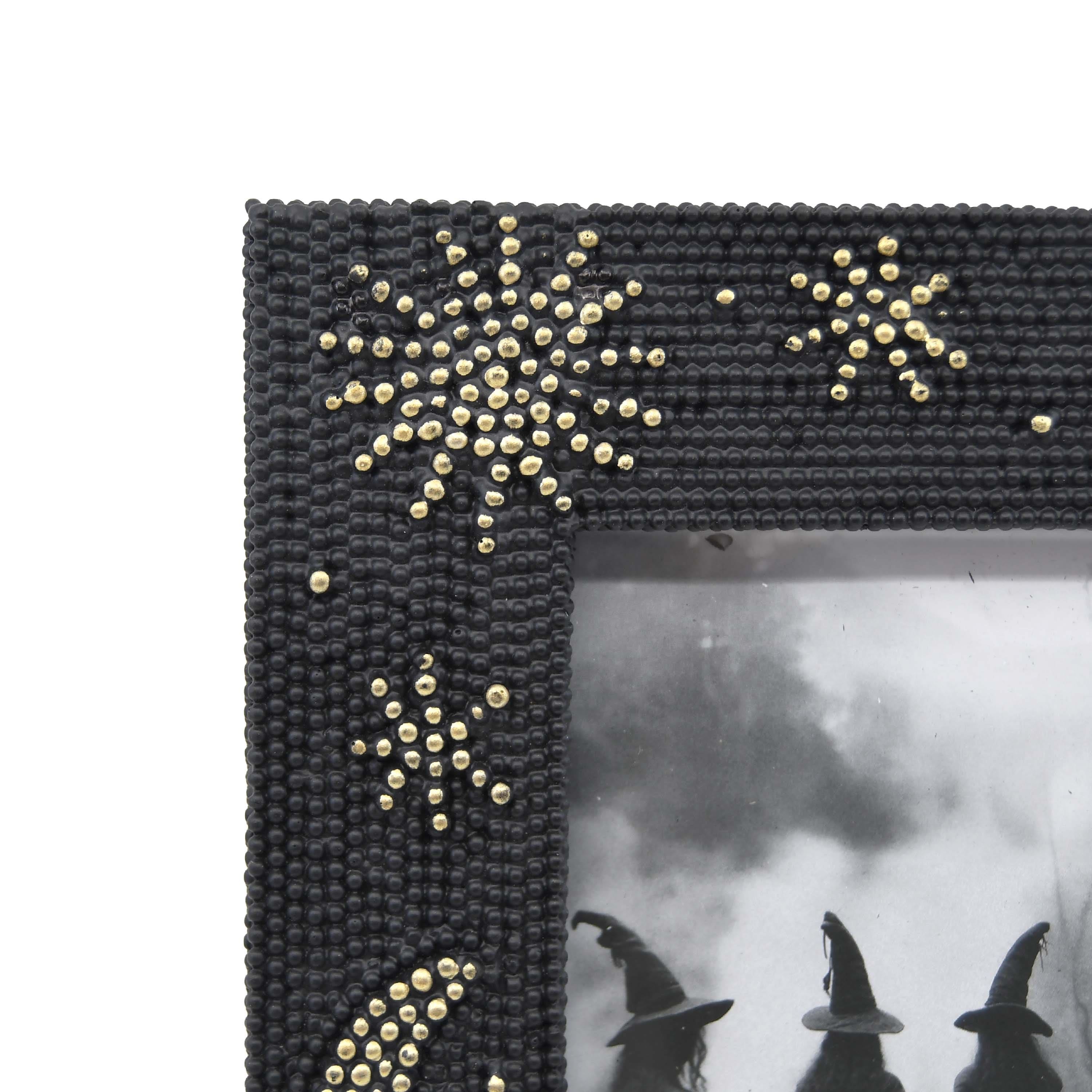 4" x 6" Black & Gold Celestial Bead Tabletop Frame by Ashland®