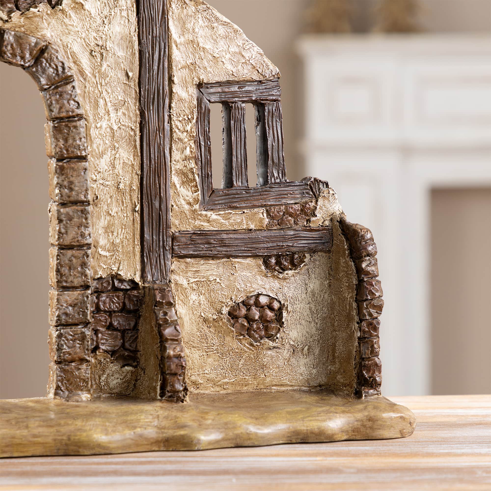 Glitzhome® 11.5" Resin Christmas Nativity Scene Stable Creche