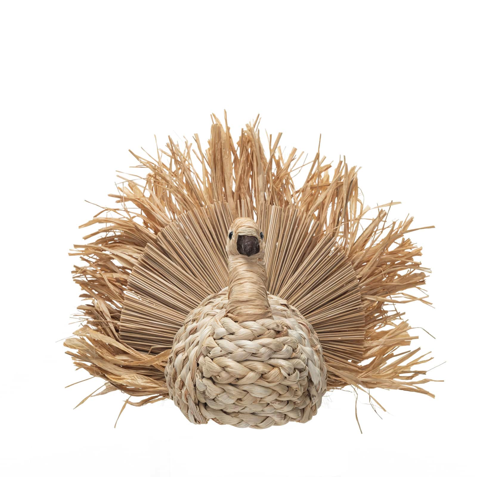 Hello Honey® 11.75" Brown Autumnal Corn Husk Turkey Décor