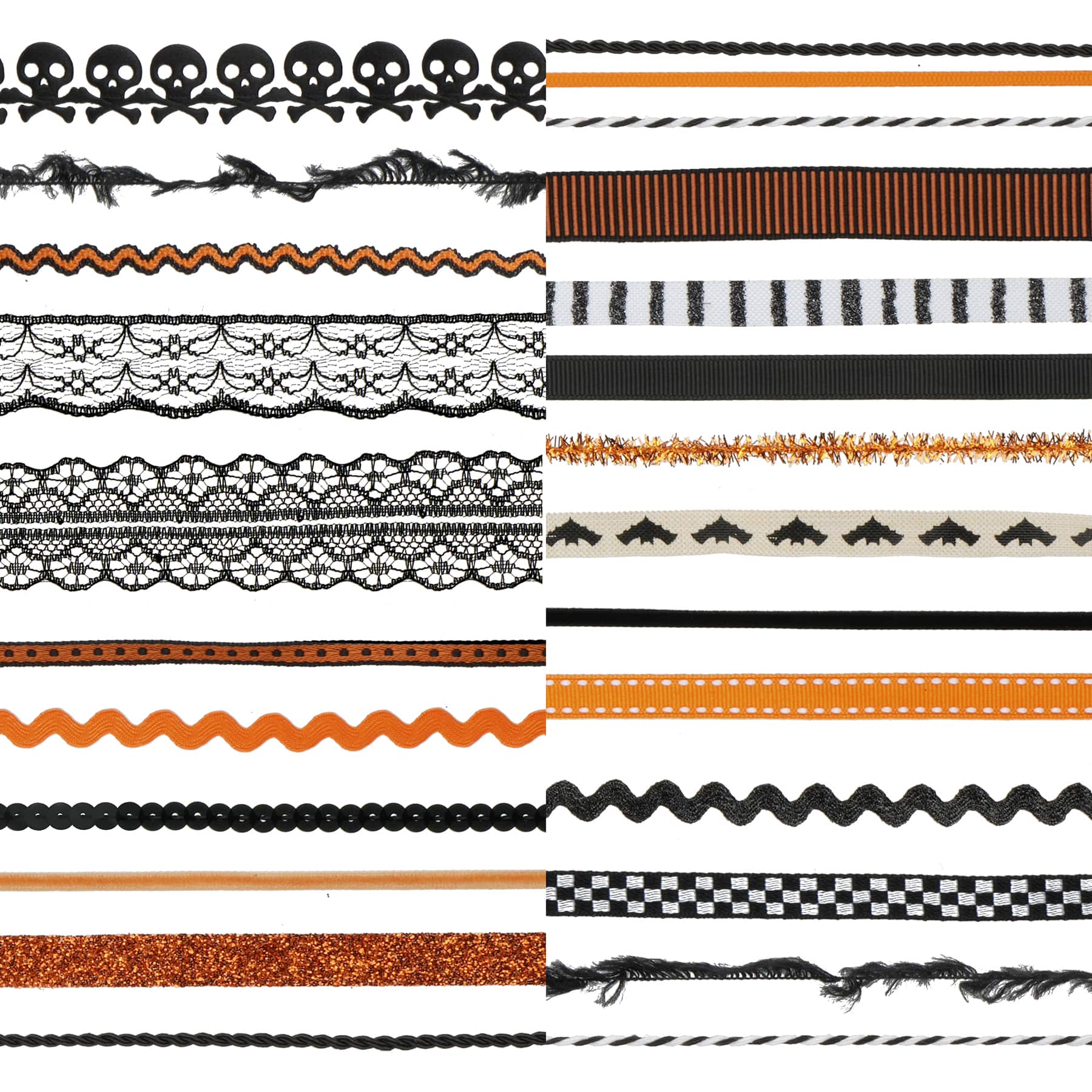 Orange, Black & White Halloween Trim Bundle, 25ct. by Celebrate It™