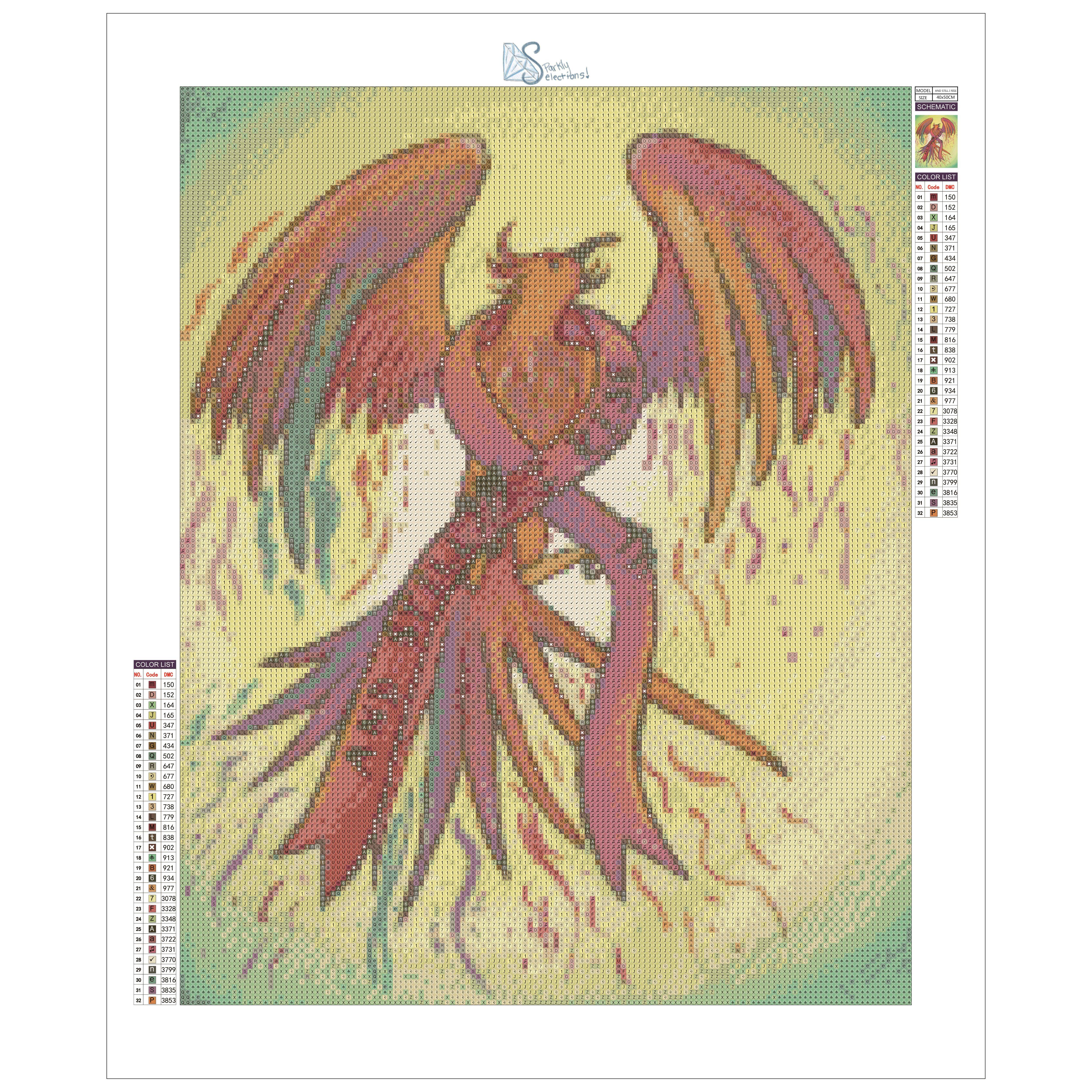 Sparkly Selections Cancer Awareness by Local Utah Artist Rachel H. Diamond Art Kit, Round Diamonds