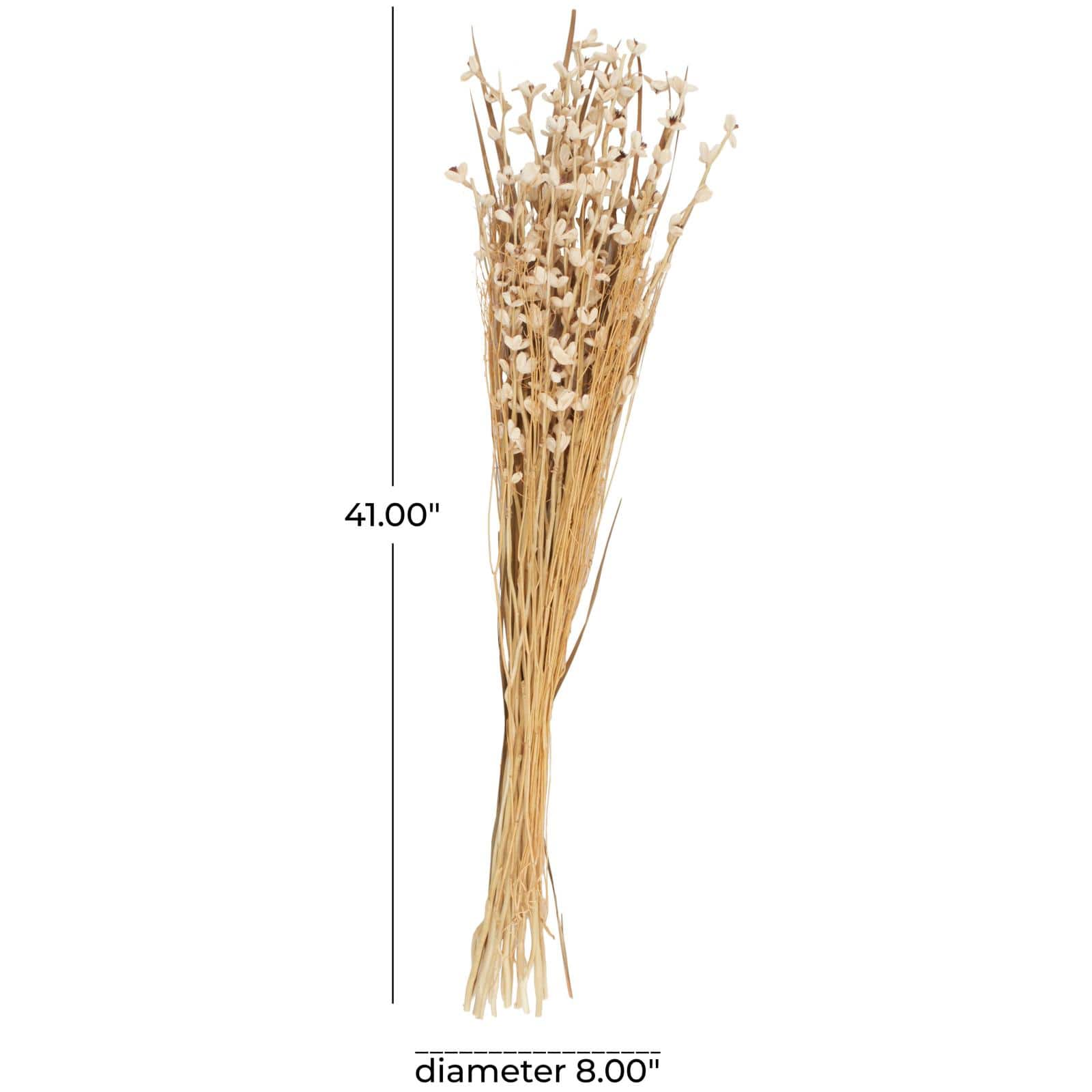 41" Cream Dried Plant Floral Bouquet Natural Foliage