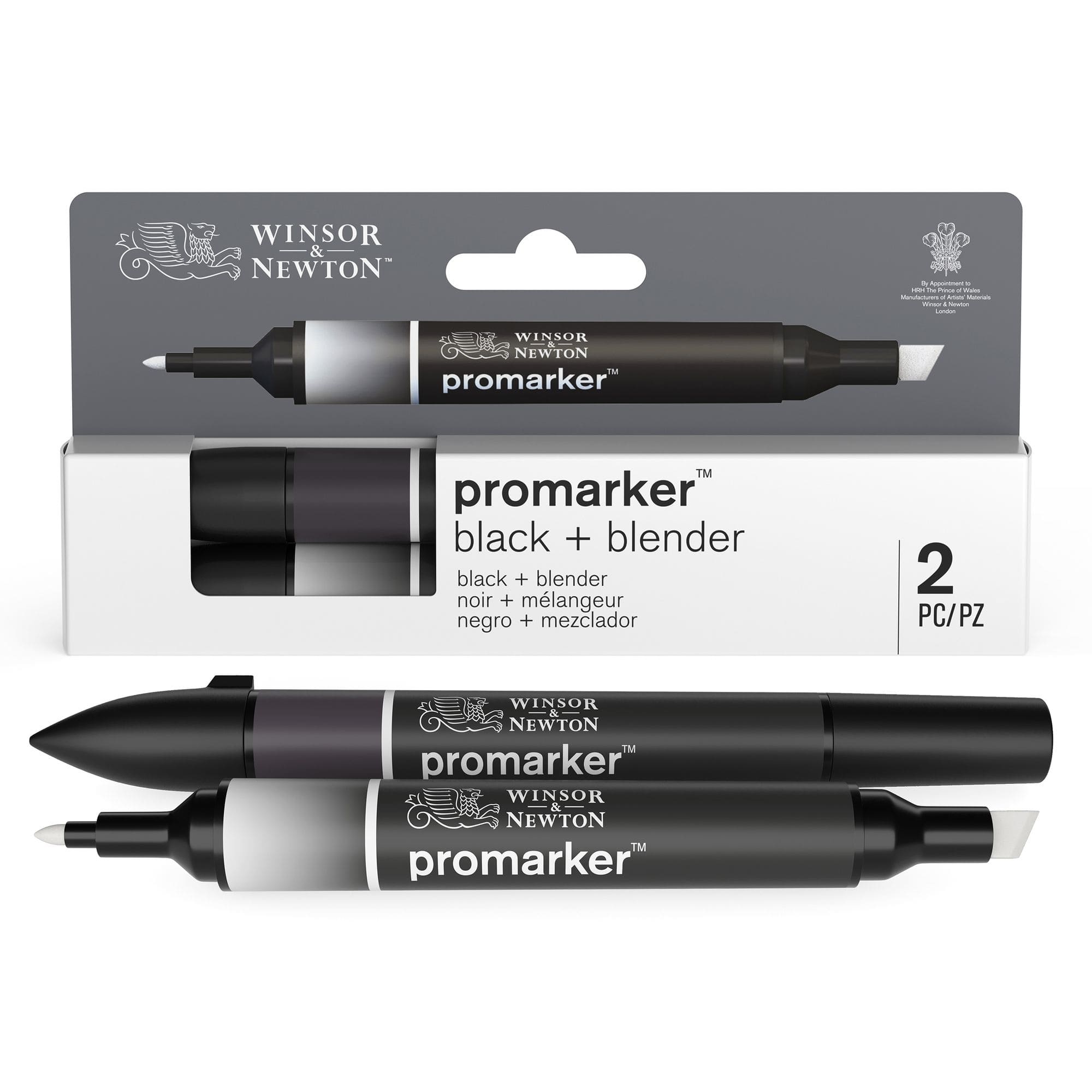 Winsor & Newton® ProMarker™ Black & Blender Marker Set