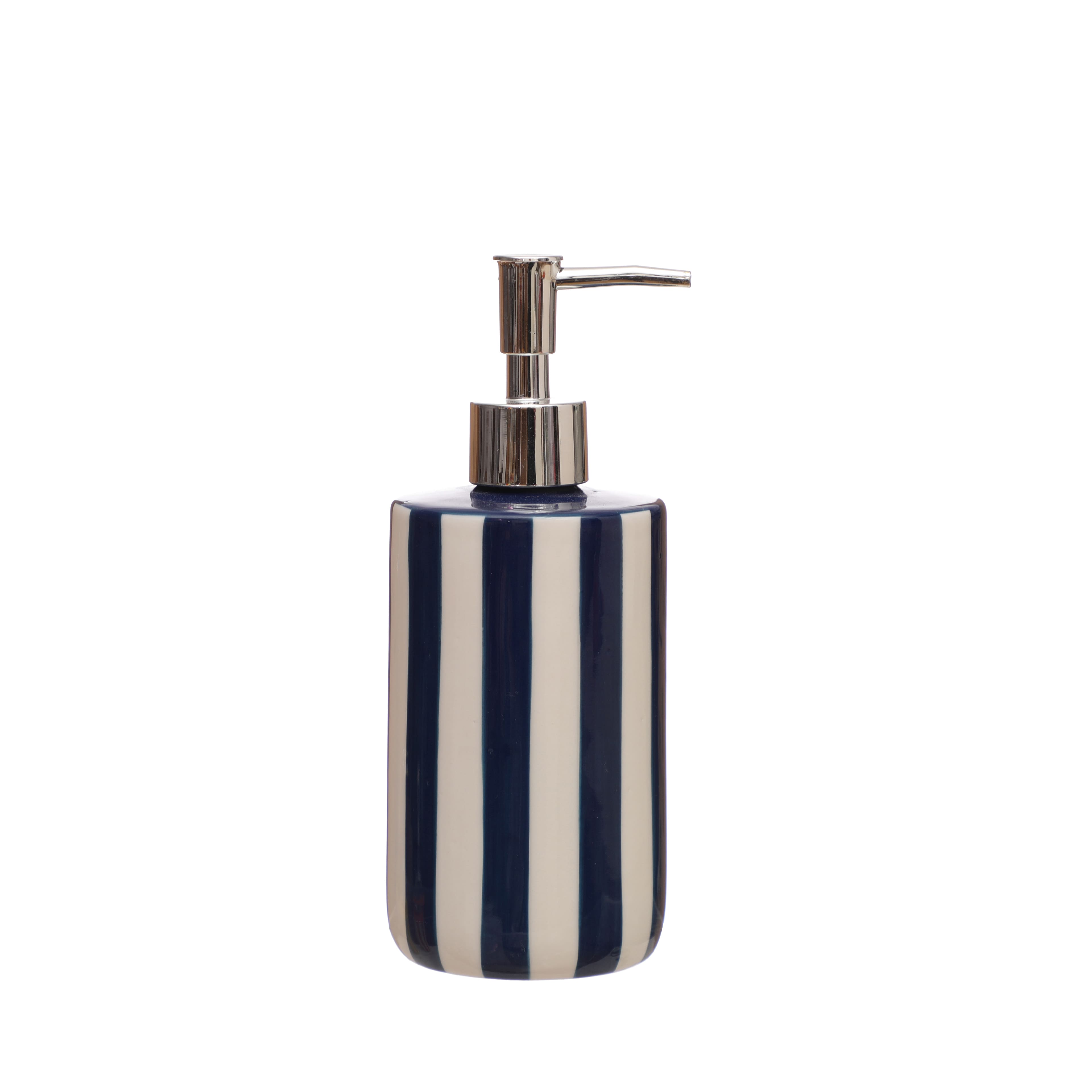 13.5oz. Striped Ceramic Soap Dispenser by Ashland